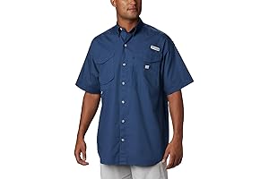 Columbia Men's Bonehead Short Sleeve Shirt: Expansive Comfort for Big and Tall Frames