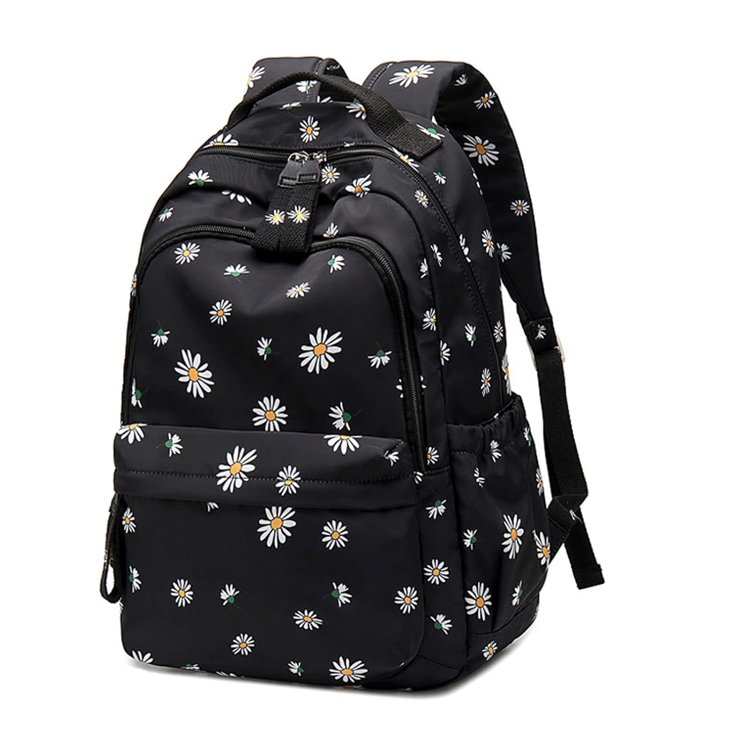 Daisy Prints Backpack for Girls Middle School Bookbag Elementary School Bags for Teens