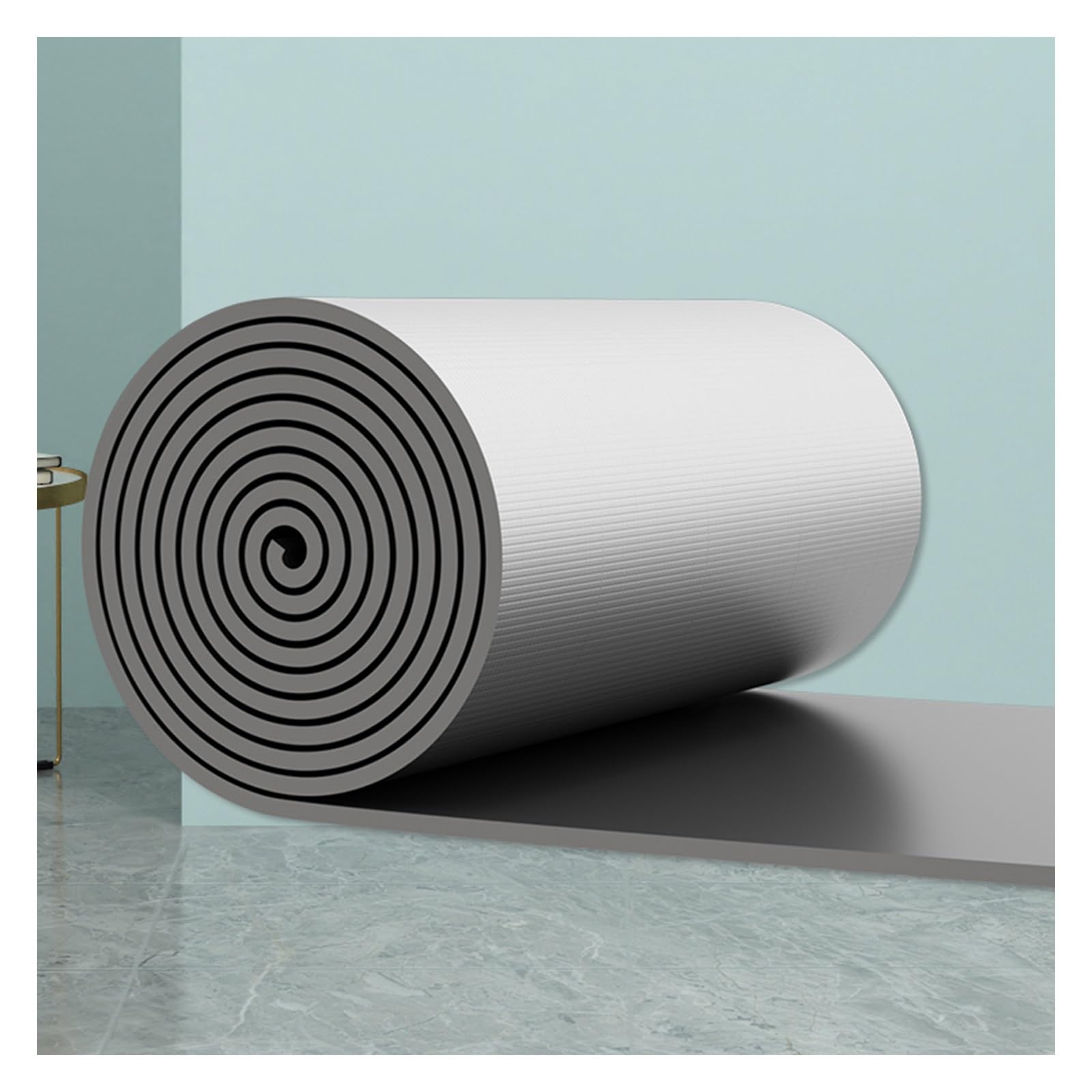 Autoadesiva Scudo Termico Per Tetto,Scudo Isolante In Schiuma Riflettente，Autoadesiva Rotolo Isolante Riflettente,Pannello Riflettente Termosifoni，Pavimento Da Parete ( Color : 5MM(THK) , Size : 3m² )