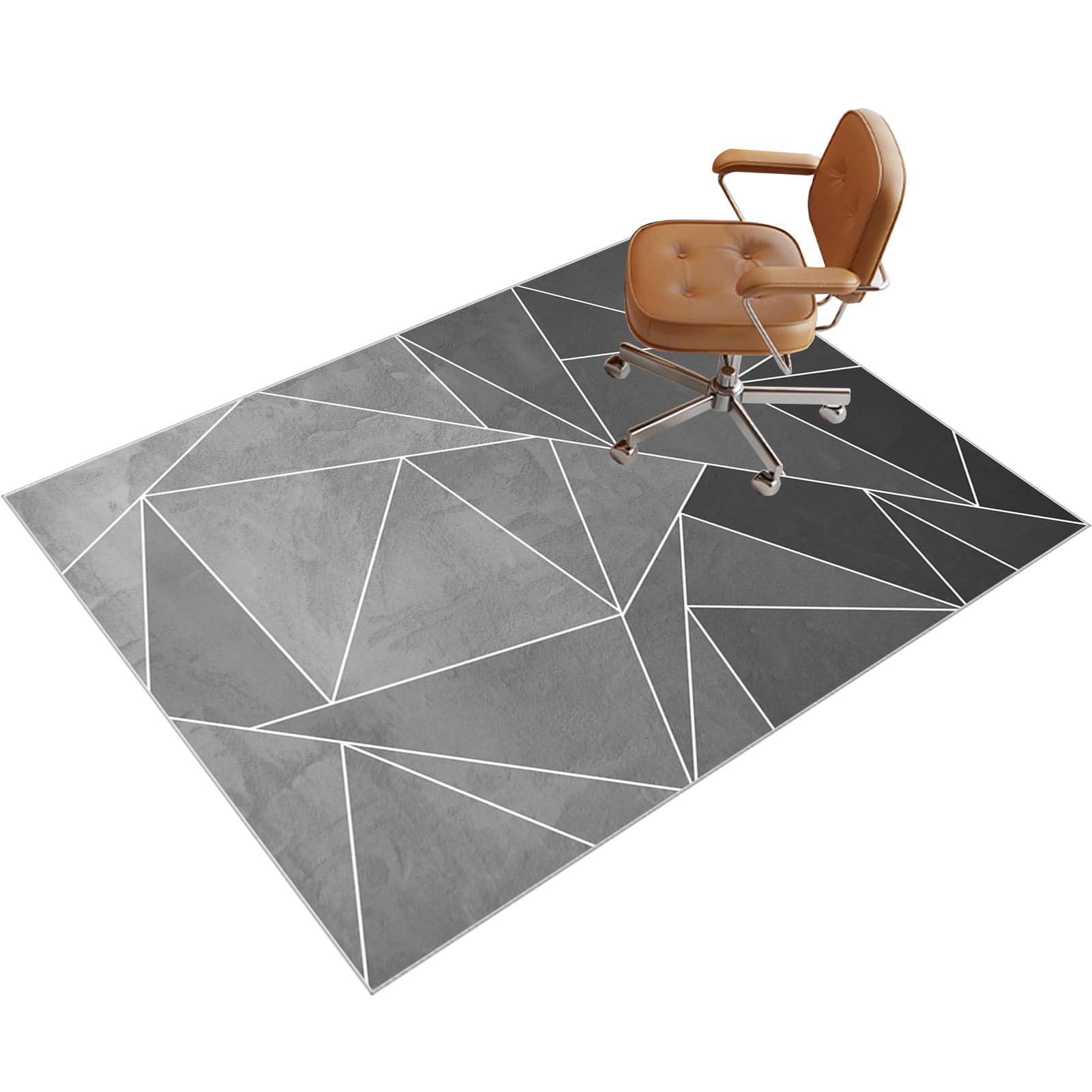 Heavy Duty Office Chair Mats for Carpeted and Hardwood Floor, Gaming Computer Chair Mat, Carpet Protector Chair Mat for Home and Office, Floor Mat for Office Chair Anti-skidding 100 x 120 cm