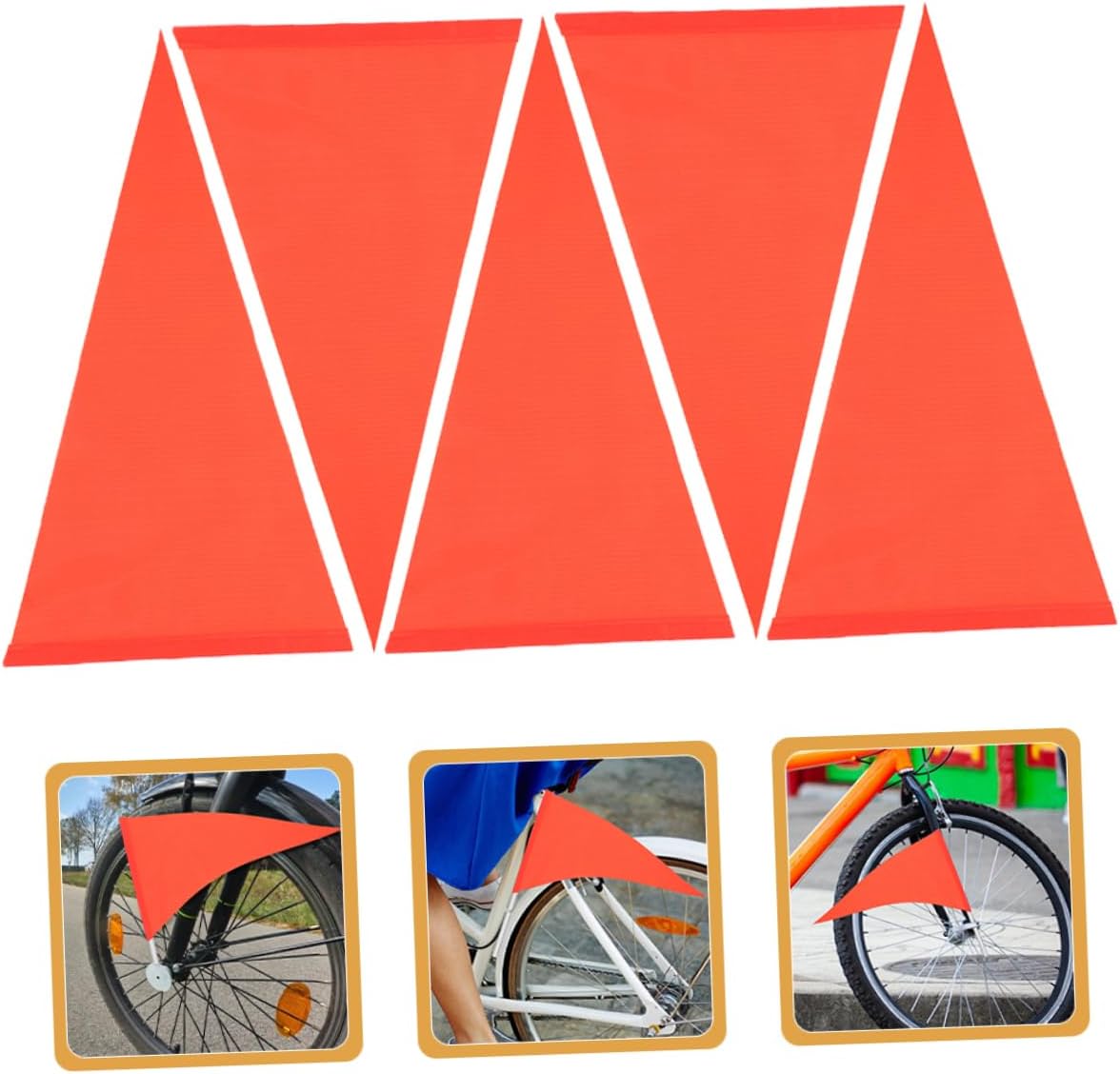 Abaodam 25pcs Bike Safety Flag High Visibility Caution Flag for Trailers and Wheelchairs Lightweight Easy to Carry Bright Color for Enhanced Safety