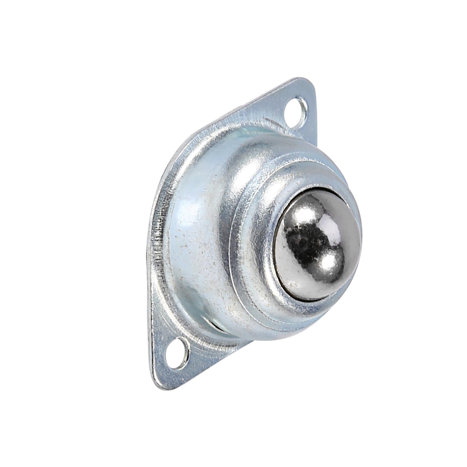 Respicefinem Turntable Bearings Roller Stand Conveyor 13. 0×8. 0×3. 0 Pcs Metal Iron Steel Transfer Bearing Roller Mounted 2 Holes Roller Stand Conveyor Zinc Plating