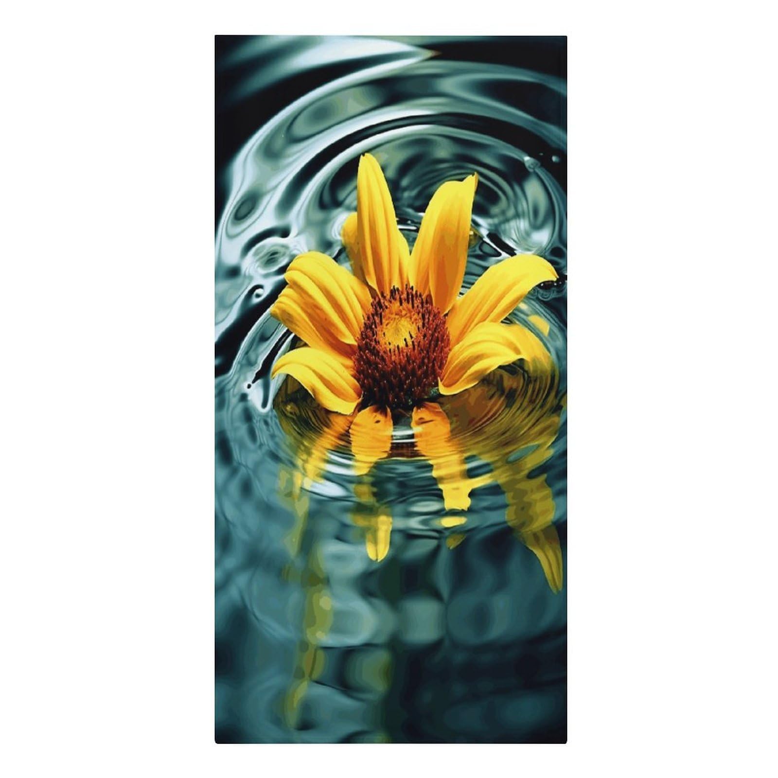 Adfgyerh Women's Style Sunflower In Water Microfiber Sand Free Towels Large Quick-Dry. Beach Towel For Swimming Pool Camping Beach .Beach Accessories， They Are Essential Accessories For Adults, And Men, Vacation Gift
