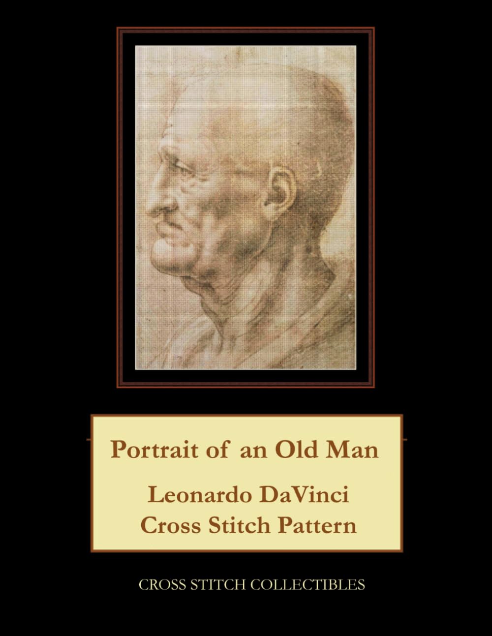 Portrait of an Old Man: Leonardo da Vinci Cross Stitch Pattern