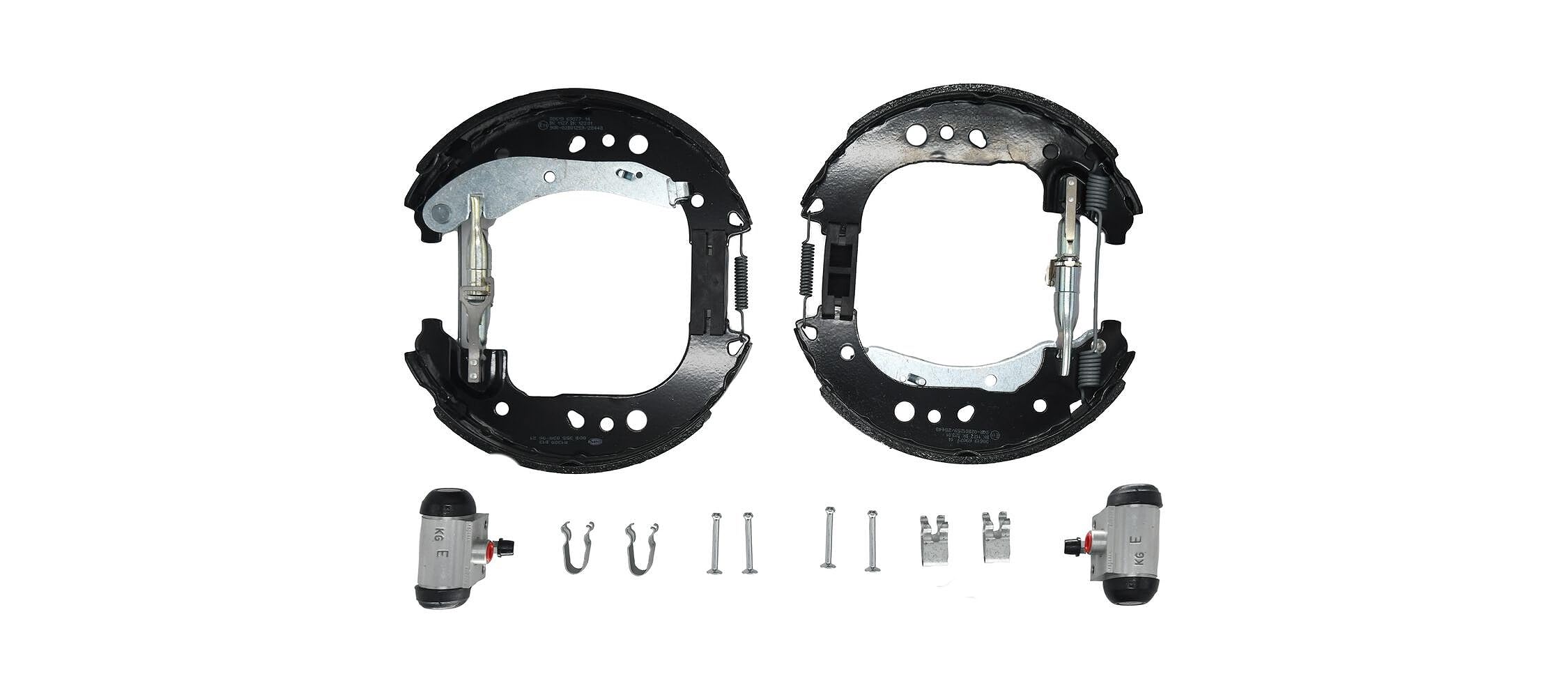 HELLA GANASCE FRENO (SET) - 8DB355038061 | Compatibile con: AUDI A1 Allstreet, A1 City Carver, A1 Sportback, SEAT ARONA, IBIZA V, SKODA KAMIQ, SCALA, VW POLO VI