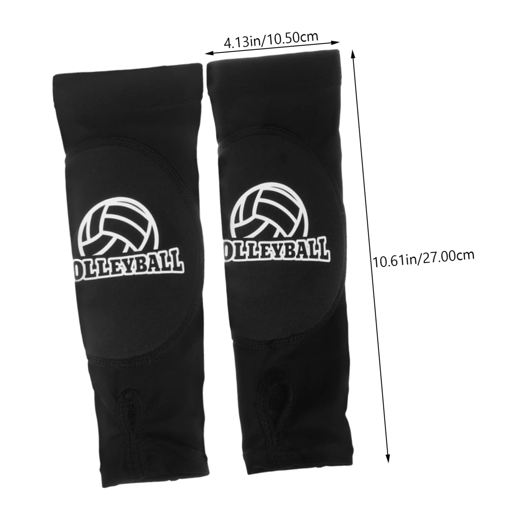 Holibanna 2 Pairs Elastic Wrist Support Sleeves Padded Sports Wrist Protector for Volleyball Basketball Breathable Compression Arm Bands for Training Exercise