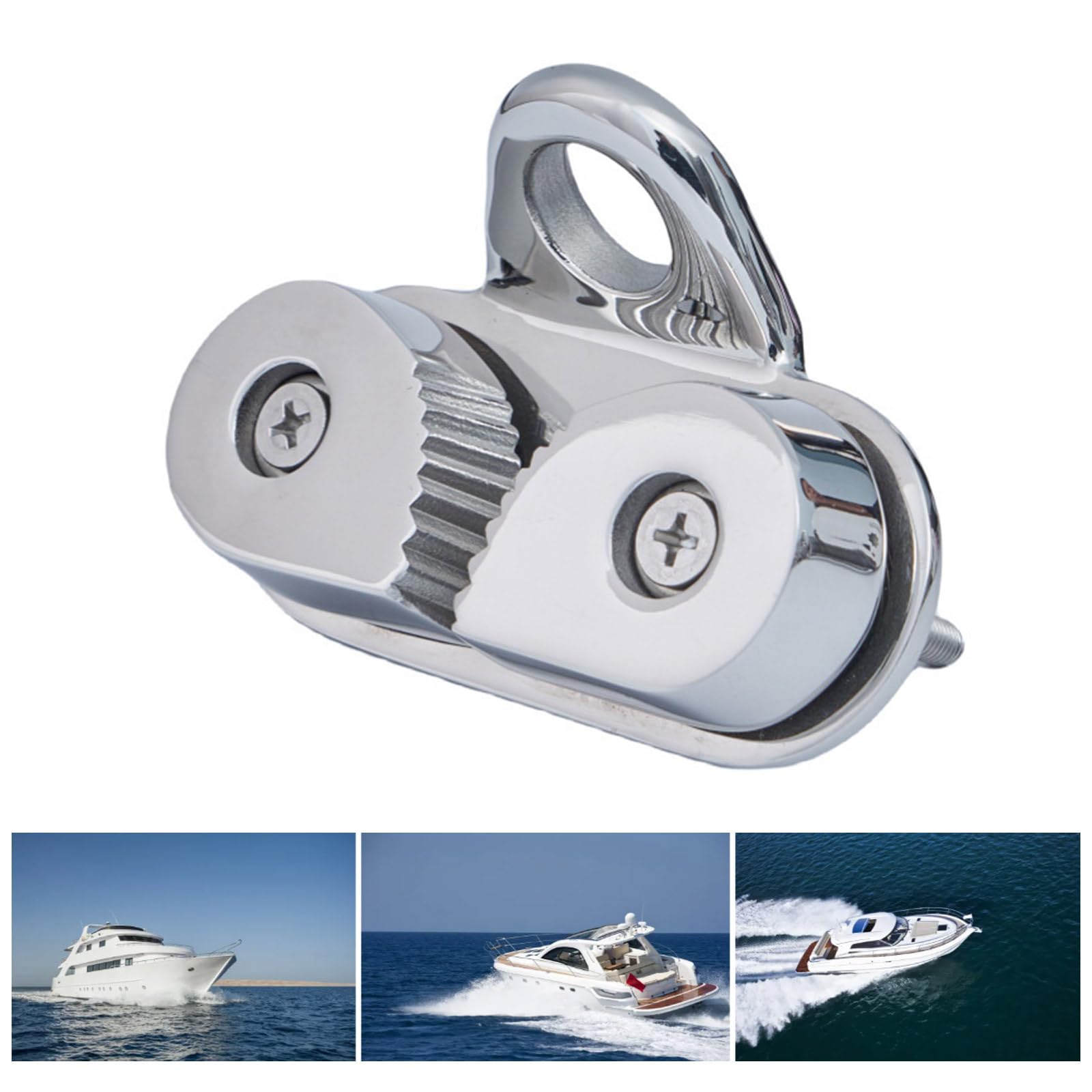 Tacchetti hardware per barche per corde da 6-15 mm in acciaio inox anelli leader Fairlead Barche a vela Pilates Attrezzature Hardware Anelli leader Passacavo per barche a vela Canoa Gommone