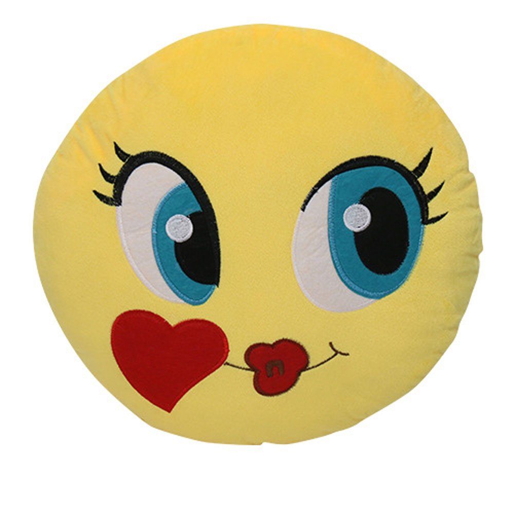 New Large Emoji Pillows Yellow Soft Roundy Smiley Emoticon Stuffed