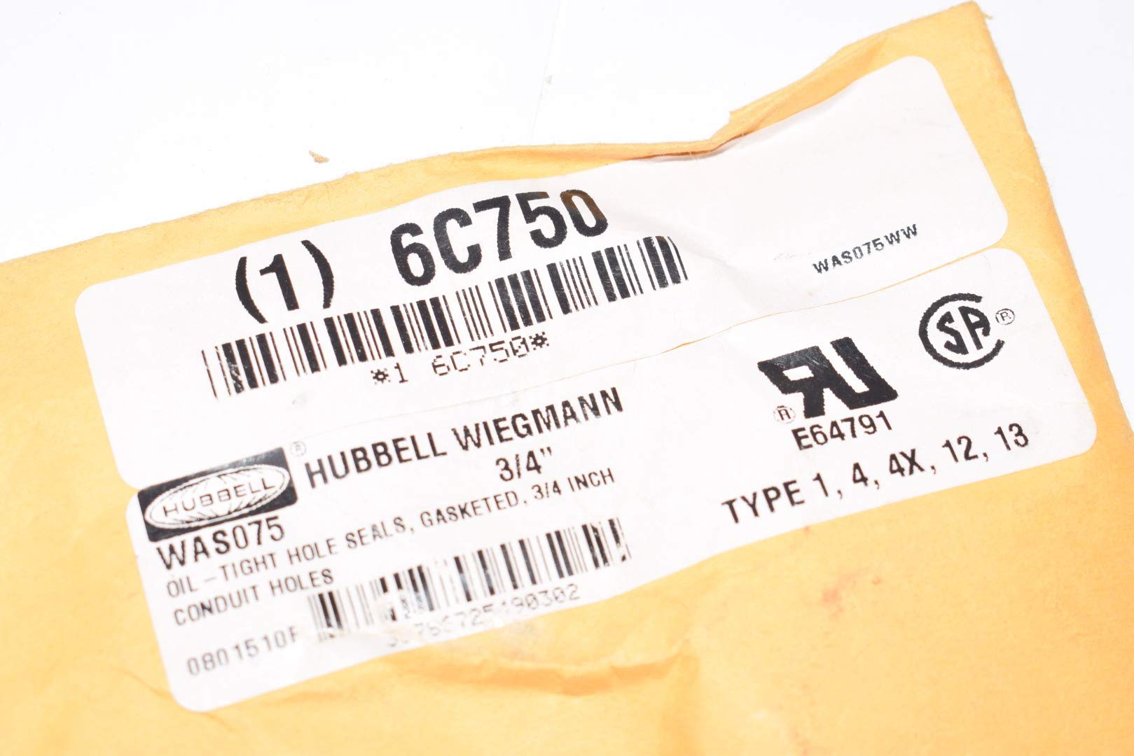 Hole Seal, 1.12 in Hole Dia., Steel