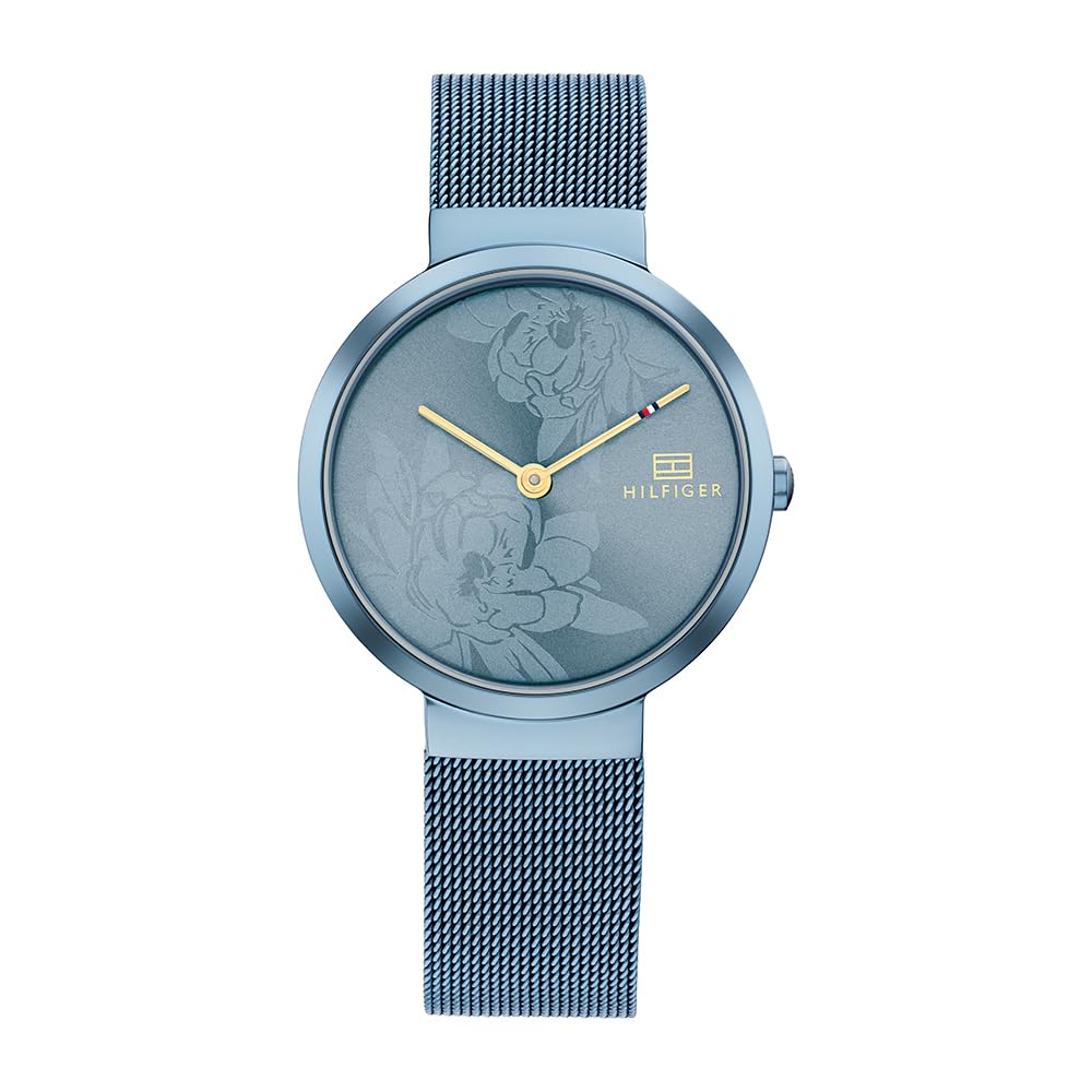 Tommy Hilfiger Reloj Analógico de Cuarzo para mujer con correa de malla de acero inoxidable Azul - 1782470