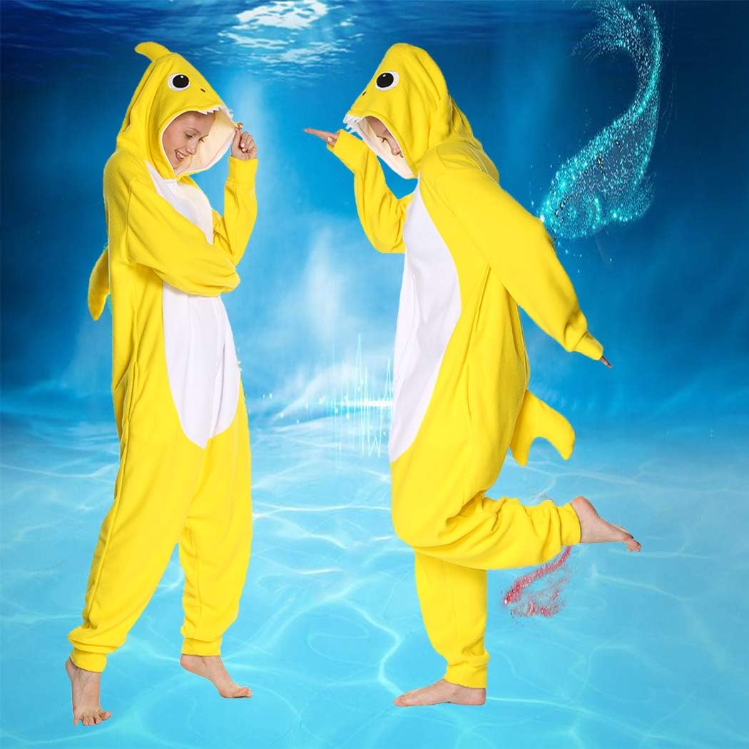 Markest Onesie Unisex Adult Pajamas Animal Blue Shark Cosplay Costume Sleepwear - Image 3