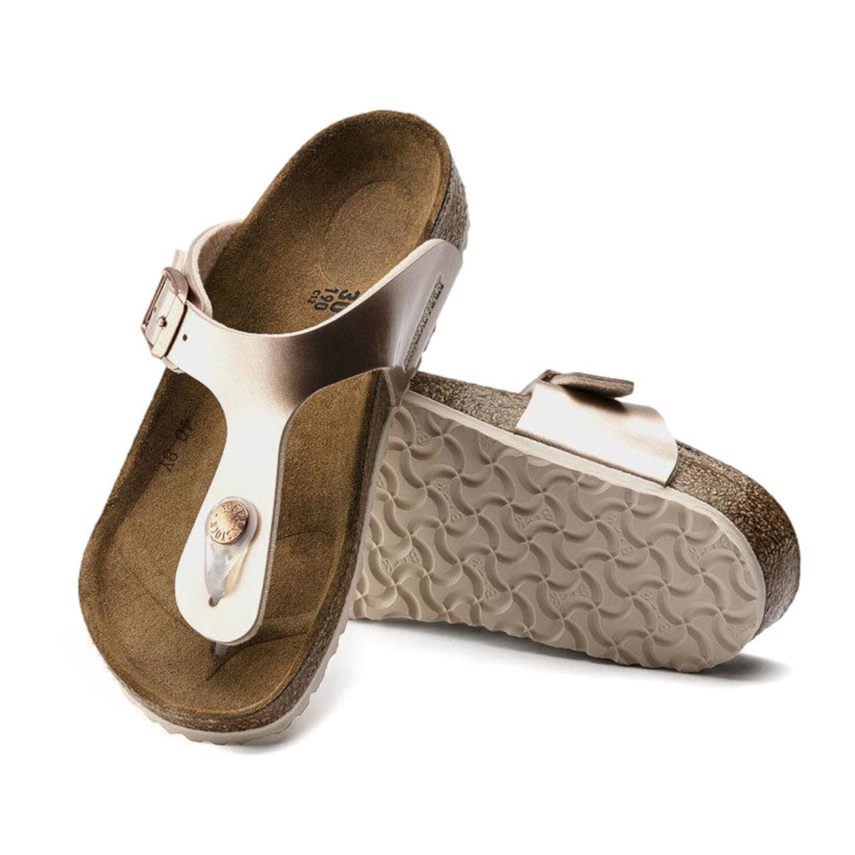 BIRKENSTOCK Gizeh Unisex-Sandalen, Elektrisches Metallic-Kupfer