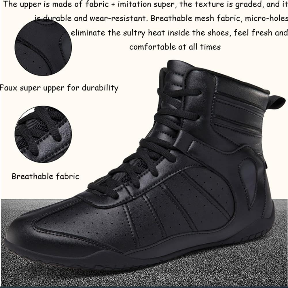 Męskie damskie buty bokserskie Buty zapaśnicze Trening fitness Buty bokserskie Obuwie dla dorosłych Dzieci Buty bokserskie Boks Sportowe buty Antypoślizgowe buty do sztuk walki treningowe,35-46 EU