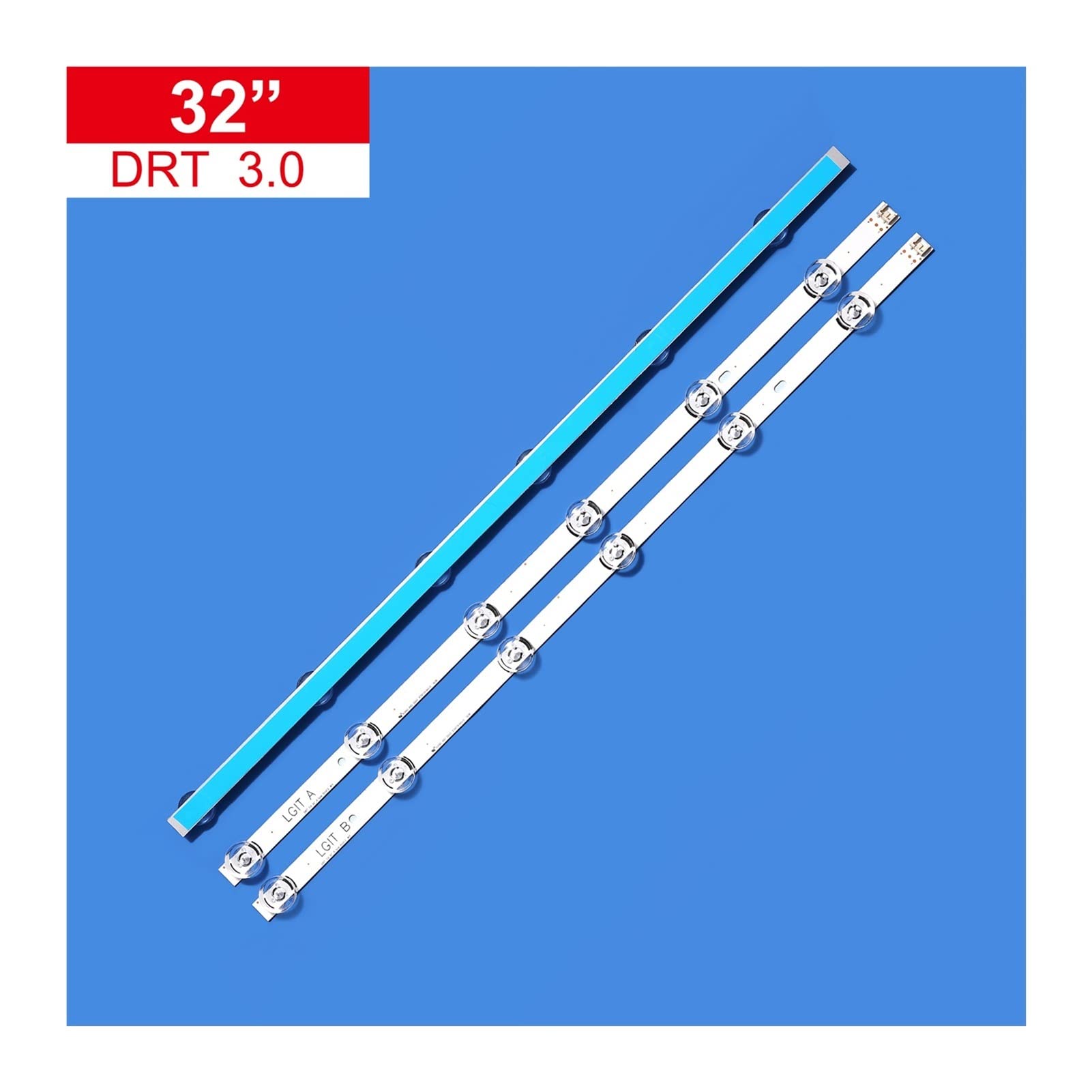 3x LED Backlight Strip For LG 32 Inch TV - Fits 6916L-2223A & 6916L-2224A (DRT 3.0)