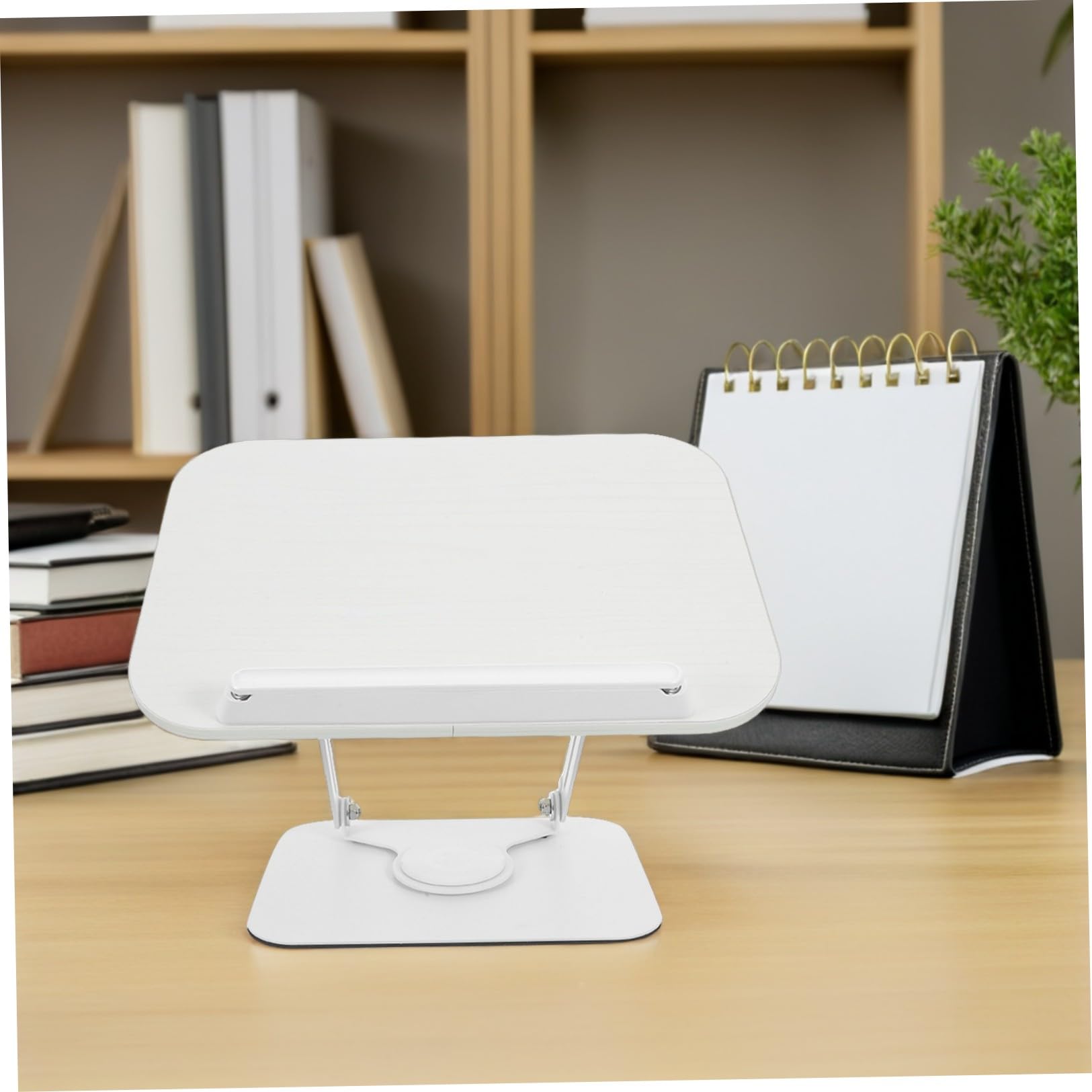 Soporte Ajustable para Libros de Mesa con Base Giratoria 360°