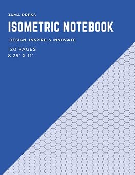 Isometric graph paper notebook Isometric graph paper notebook, 120 8.5" x 11" Pages