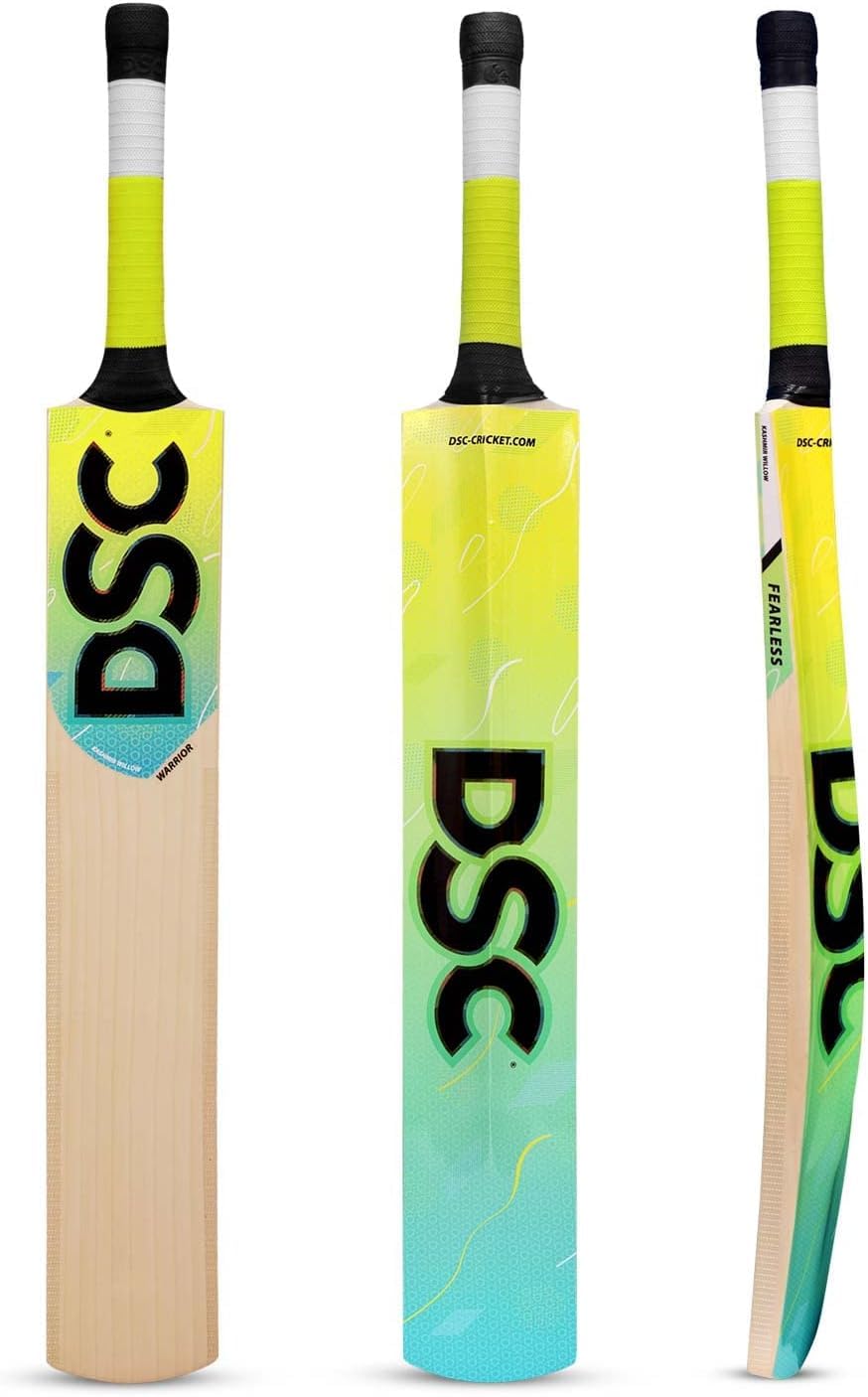 DSC Wildfire Warrior Cricketschläger für Herren und Jungen, Material: KW-Holz, leicht, inklusive Abdeckung, spielfertig, für fortgeschrittene Spieler, ideal für Tennisbälle