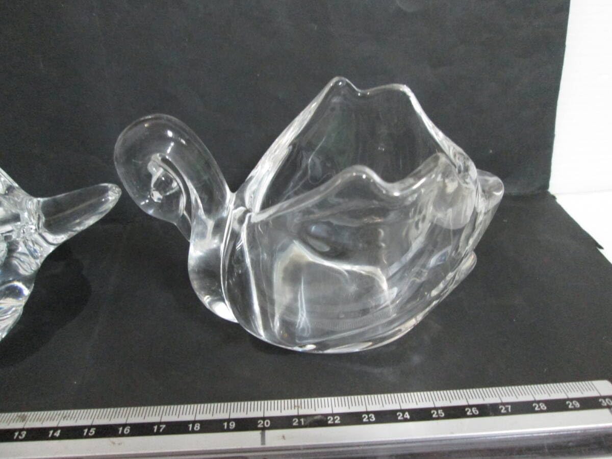 SASAKICRYSTAL  アヒル ■ 鳥 ササキクリスタル  置物 貴重 Amazon.co.jp: ササキクリスタル 佐々木ガラス ドッグ 白鳥
