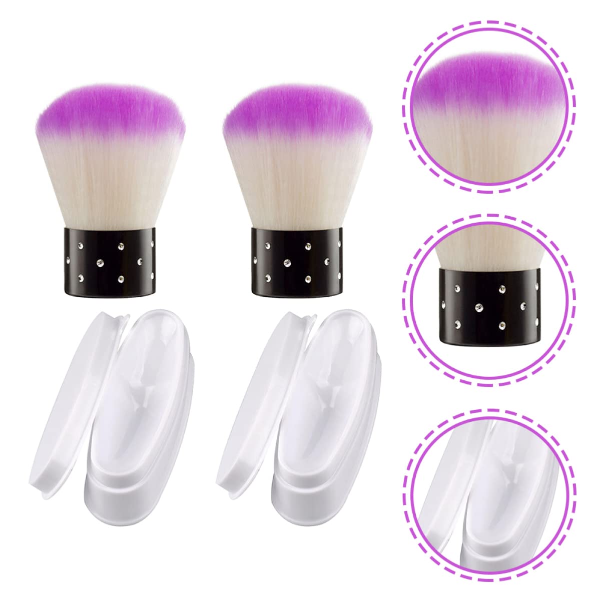 FRCOLOR 10 Set Dip French Dip Powder Nail Kit Dip Powder Organizer Strumenti per Manicure Organizzatori di Polvere con