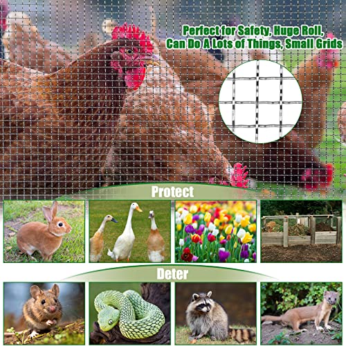 Image of Valchoose Upgraded 304 Crimped Wire 0.65mm, 16X144 in (407x3660mm) Rust Proof Hardware Cloth Sturdy, Wire Mesh Roll Easy to Cut Shape, Chicken Roll for Chicken Coop, DIY Cage (Pack of 2)