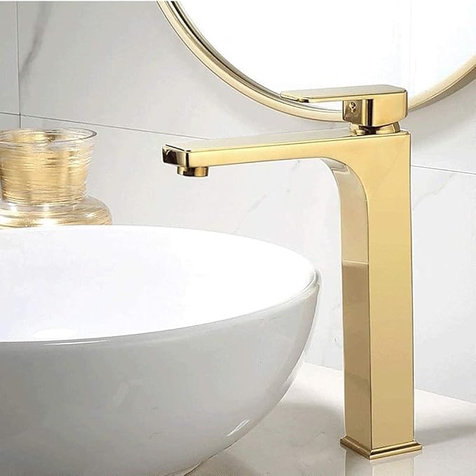 Faucets Faucet Nordic All Bronze Gold Quartet Faucet Taps Sink Hot and