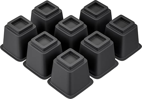 TomGear Elevadores de muebles de cama de 5 pulgadas, elevadores de cama resistentes, elevadores de muebles para cama, sofá, escritorio, silla,