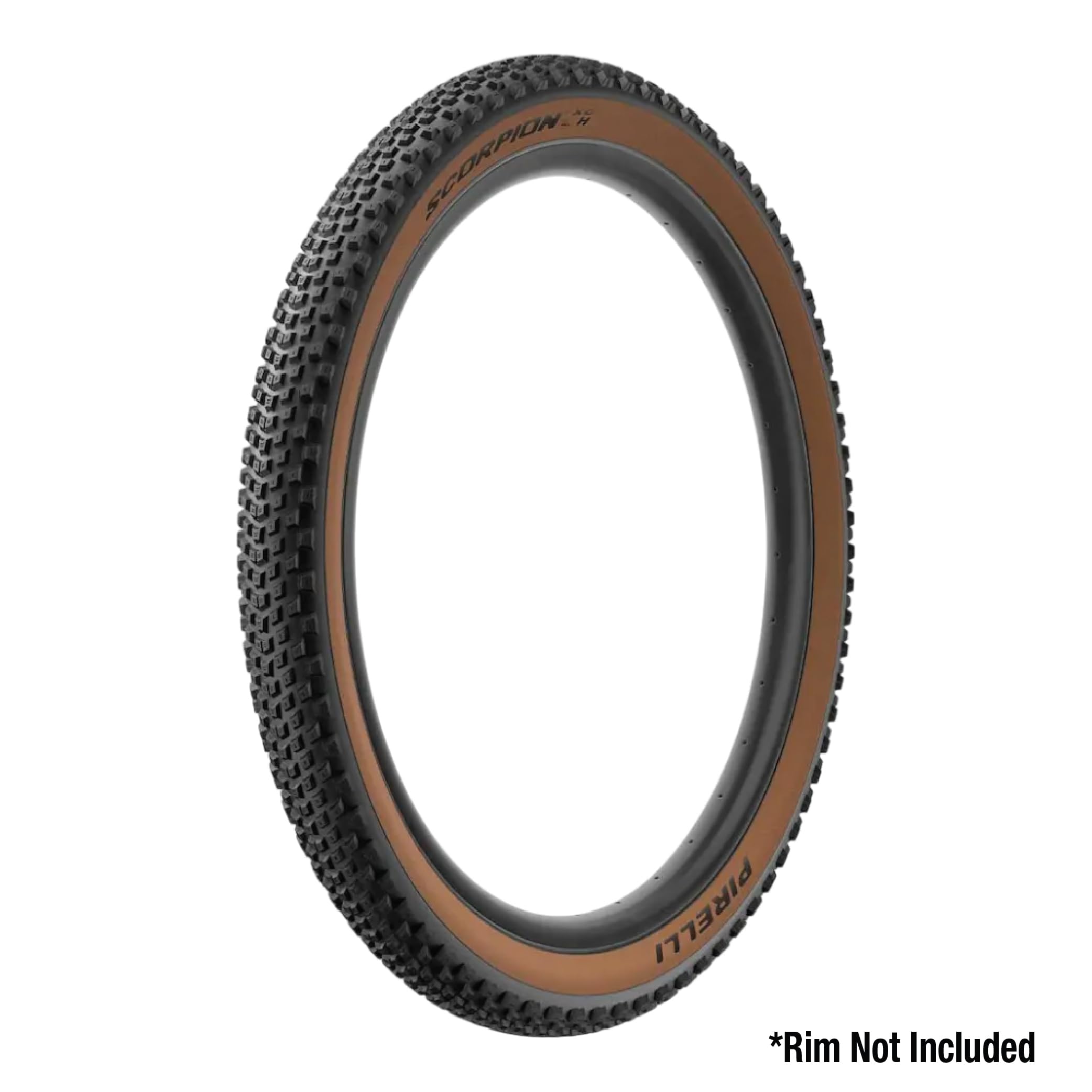 'Pirelli Scorpion XC H Bike Tire, Hardpack Terrain, Tubeless Ready Clincher TLR, (1) Tire, Enhanced ProWall or Lightweight LITE MTB Casing/Black or Tan Sidewall or Yellow Label / 29'' Sizes'