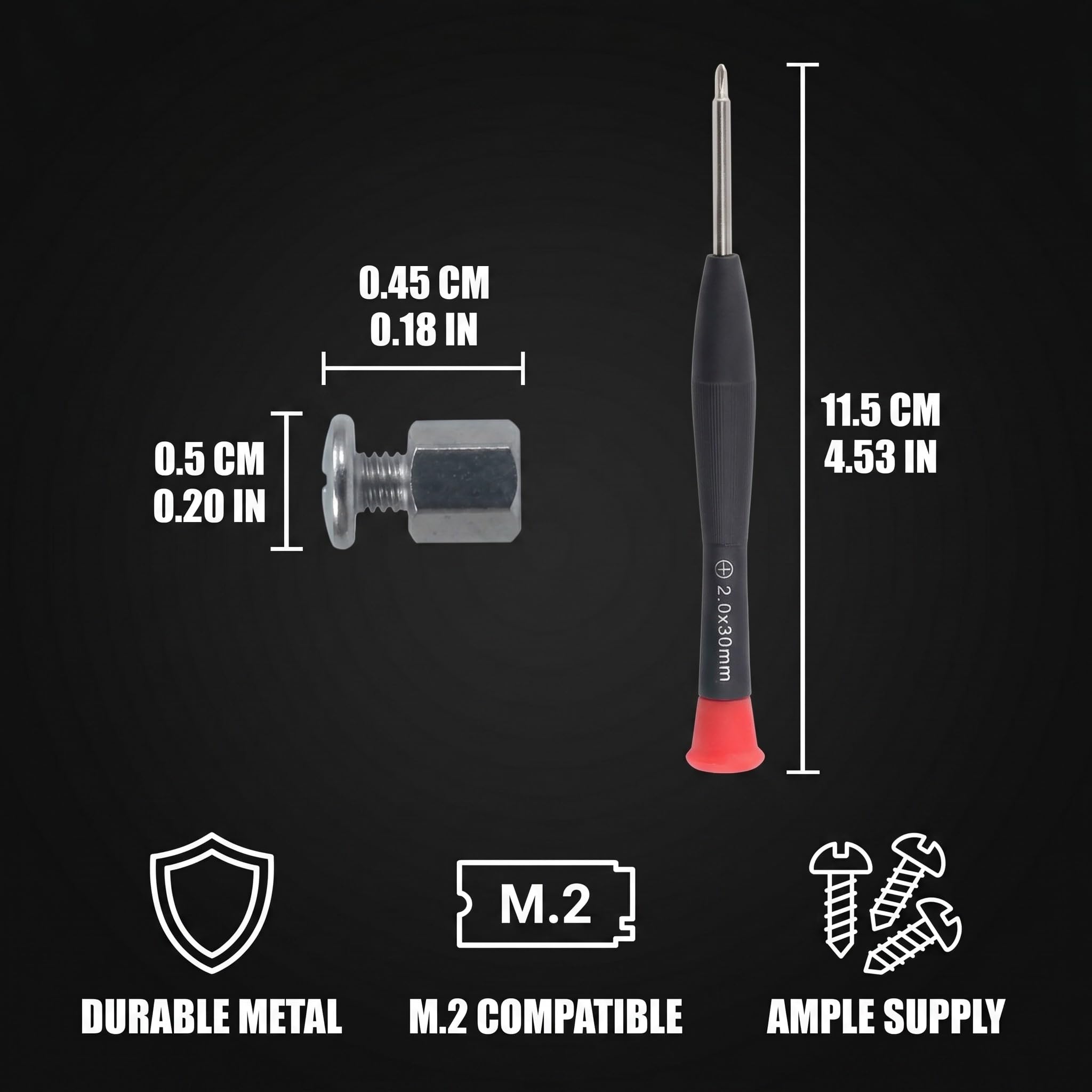 Viti per SSD M.2 per PC con Cacciavite da Montaggio