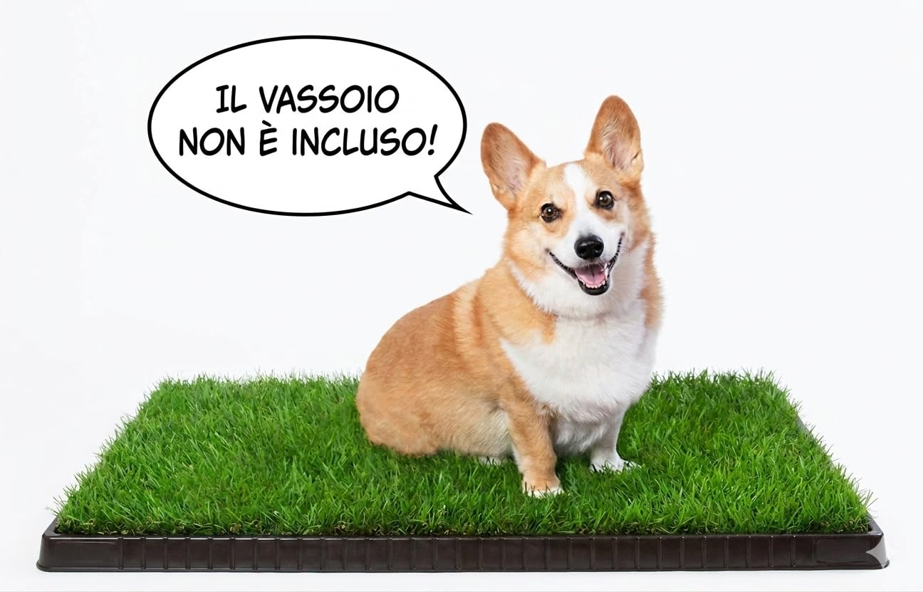 Ricarica Zolla in Vera Erba per Cani – Compatibile con Qualsiasi Vassoio 60x40, Lettiera Naturale per Training Cucciolo e Cani in Appartamento