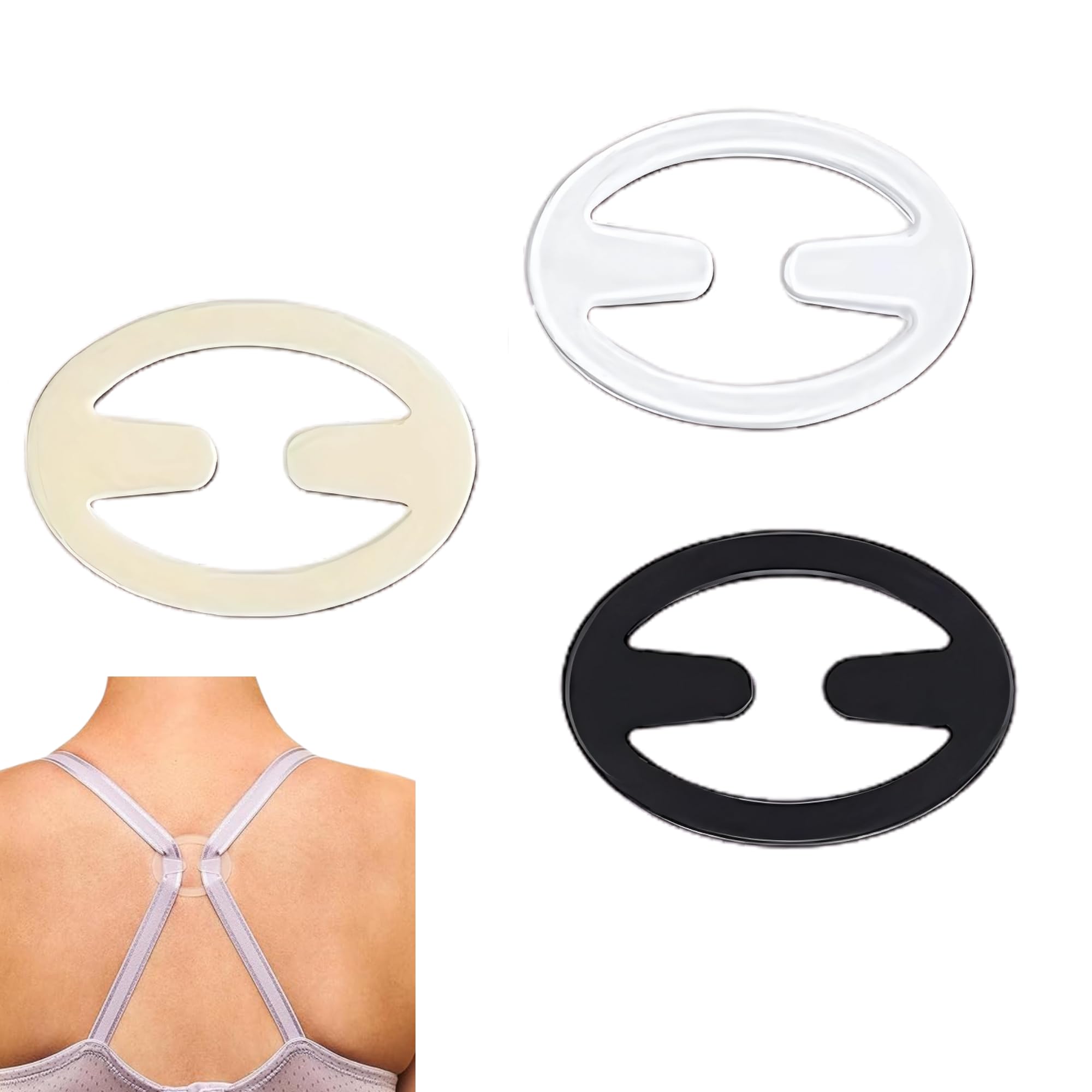 Bra Strap Clips, 3pcs Bra Clips For Back, Anti-slip Bra Straps Holder, Buckles Cleavage Control Clips For Bra - Bra Strap Holders For Slipping - 3 PCS