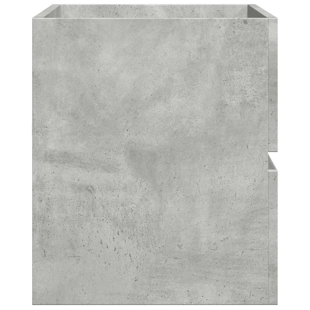 Łazienkowa szafka wisząca, betonowa, szara, z materiału drewnopochodnego, 80 x 38,5 x 45 cm, z dużą ilością miejsca do przechowywania, montaż na ścianie, nowoczesny mebel łazienkowy do