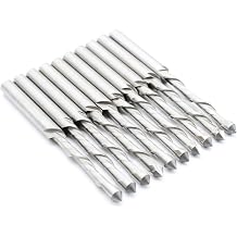 TMAX 10pc 3/16 Inch Drywall Bit Downward Spiral Router Cutout Bits