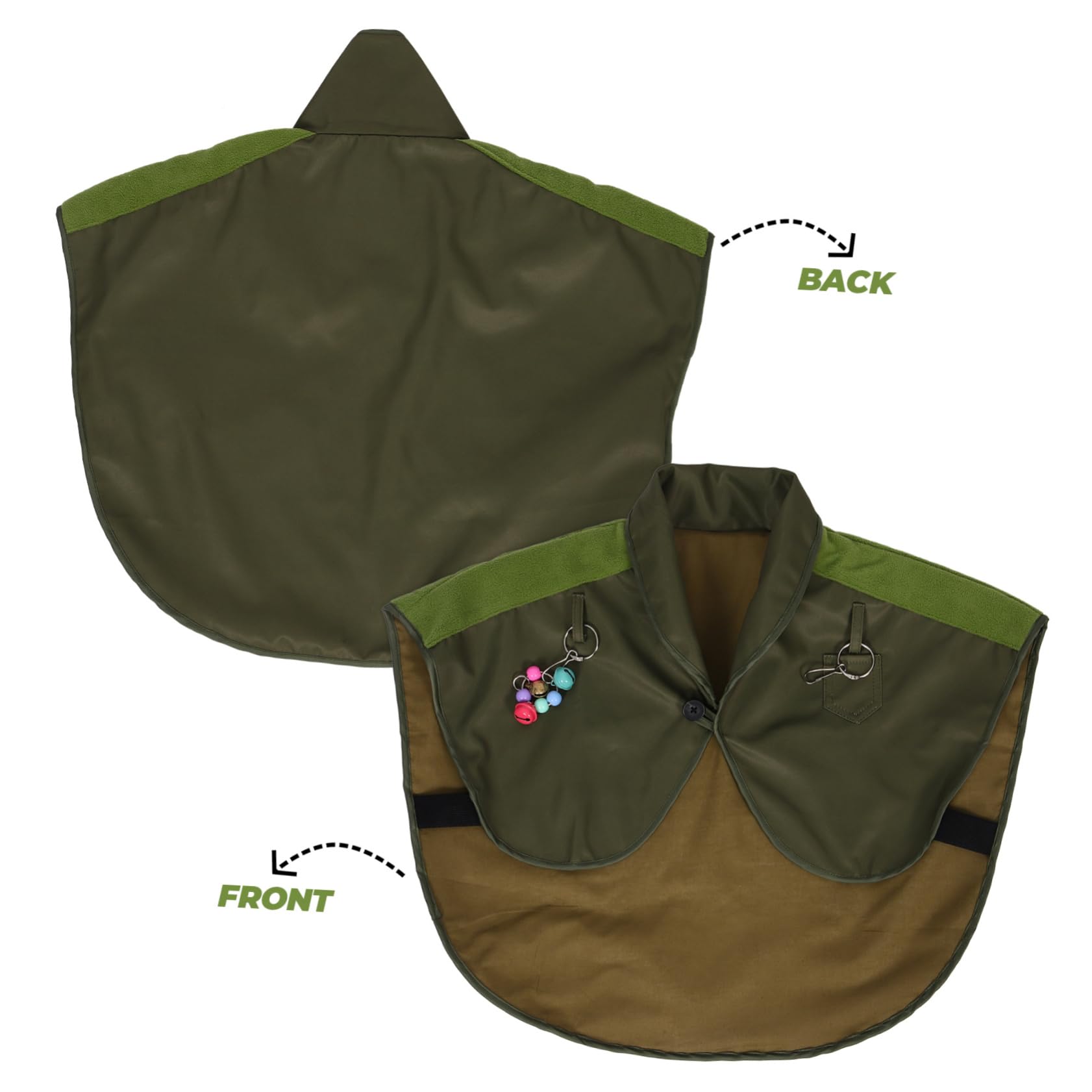 Parliky Reusable Bird Shoulder Pad Shawl Waterproof Protector for Parrots Diaper Cover Scratch-Free Breathable