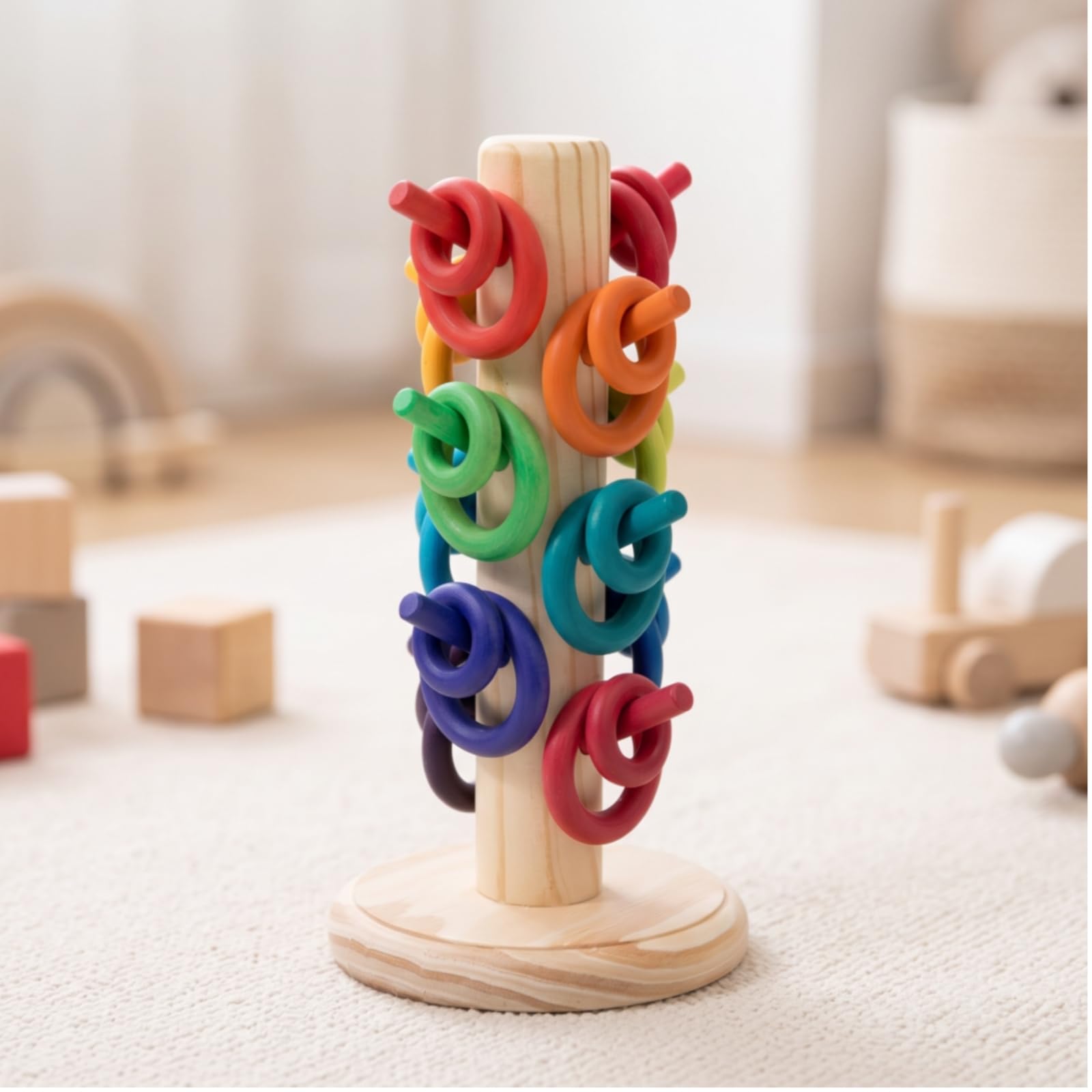 Jouet à Empiler en Bois Éducatif, Style to 1