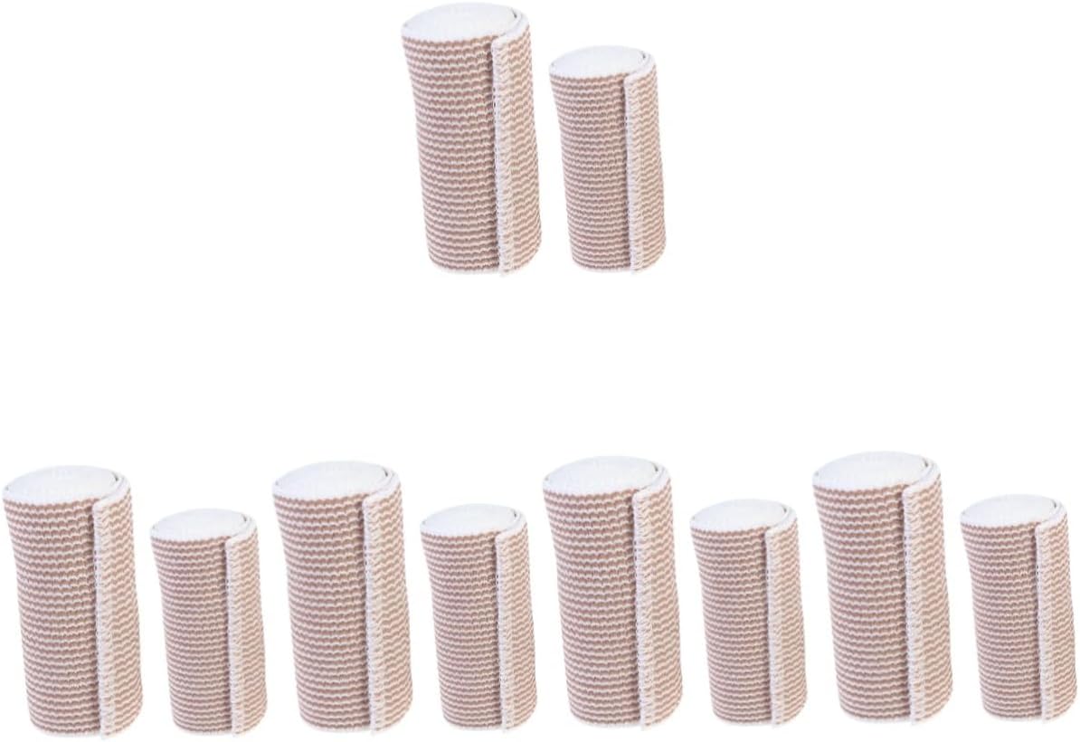 minkissy 10rolls Elastic Adhesive Sports Tape Self-Sticking Cohesive Wrap for Wrists Knees and Ankles Breathable and Comfortable Compression for Sports and Injury Support