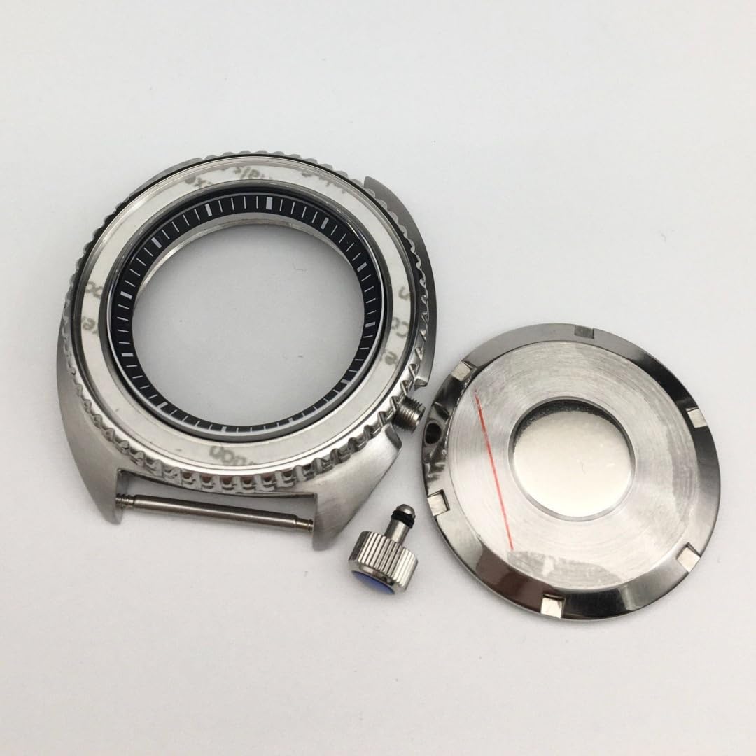 45mm Stal Nierdzewna Retro Nurkowa Koperta Zegarka Zestaw, dla Mechanizm NH35 NH36, Zakręcana Korona Obudowa Koperta Zegarka dla Seiko Prospex SKX007