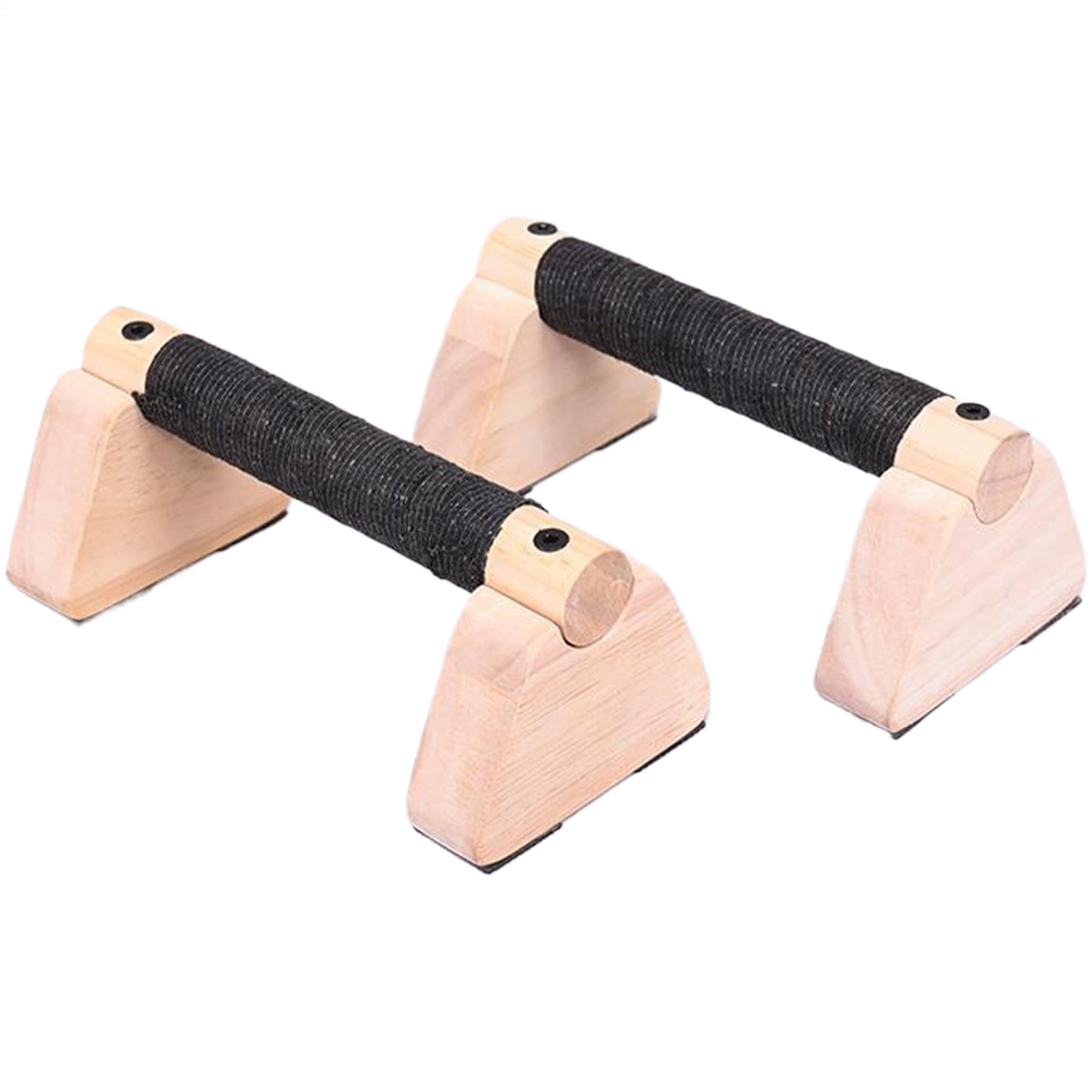 Barres De Push-Up En Bois Massif – 2 Poignées Ergo Avec Prise Antidérapante, Tailles 20 Et 30 Cm Pour Pompes Et Gymnastique