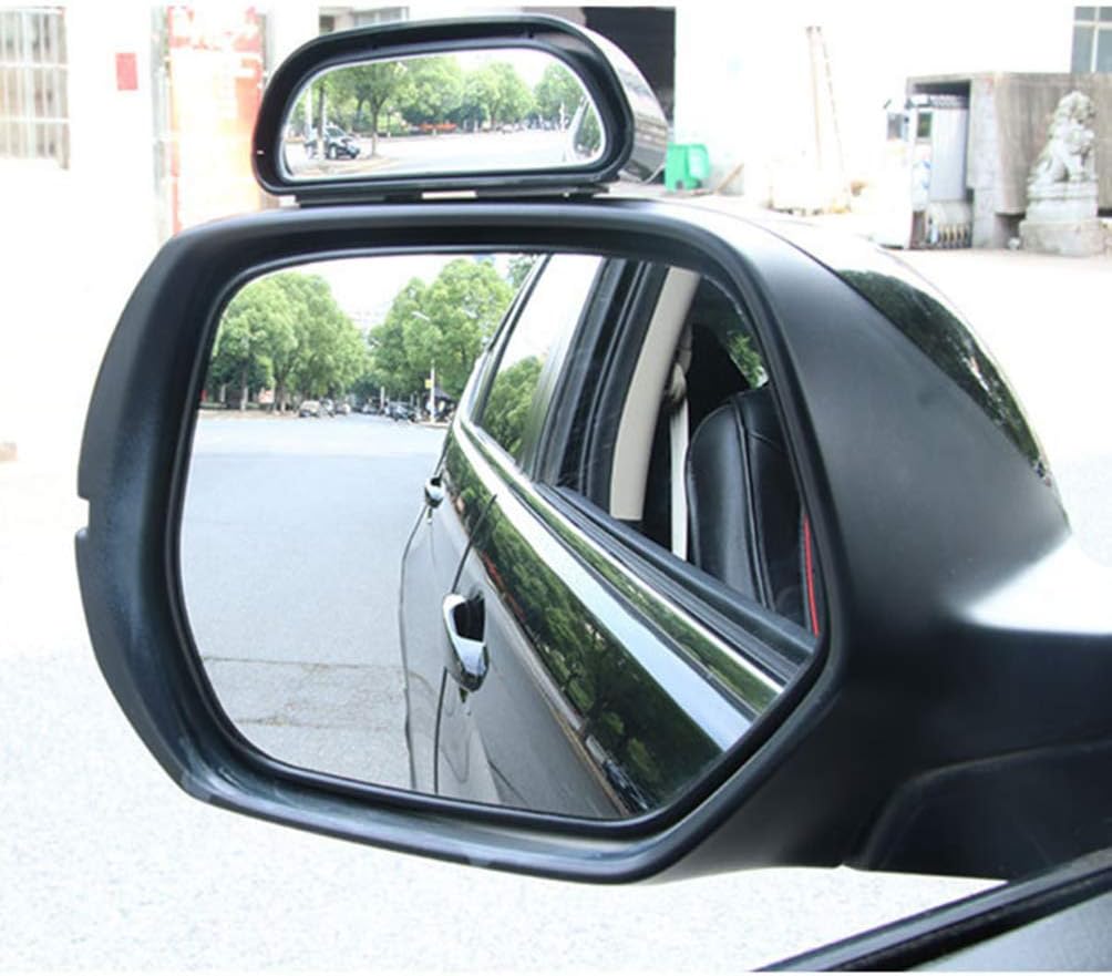 Wakauto 2pcs View Mirror Universal Car Blind Spot Wide Angle Rear Side View Mirror for Vehicle