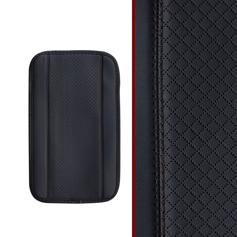 JAONLD Cuscino per Bracciolo Centrale Auto Copri Bracciolo Auto Nero Cuscino Console Centrale Auto Cuscino per Bracciolo Auto in Pelle Borsa di Stoccaggio per SUV,Camion,Auto