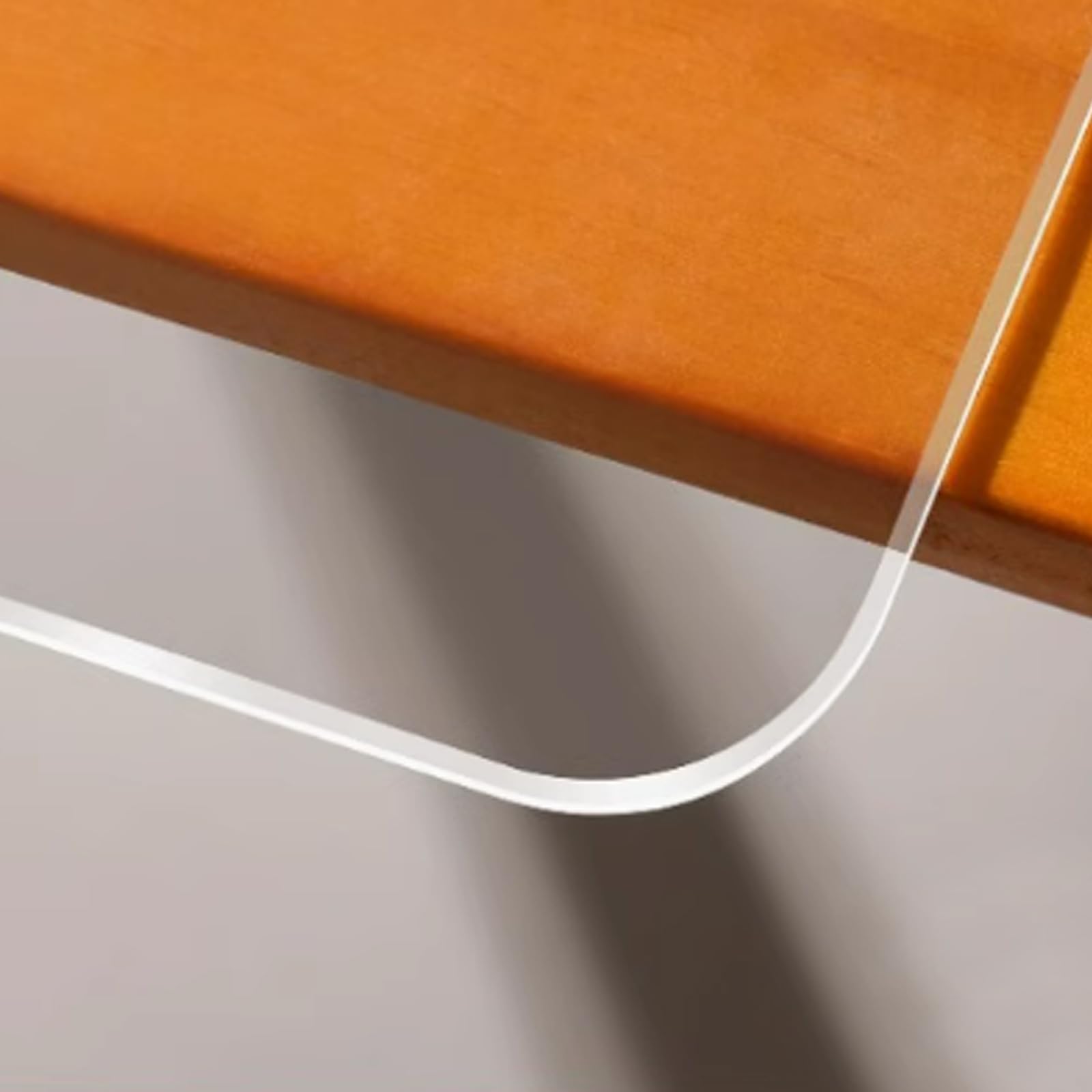 PVC Clear Table Protector Clear PVC Table Protector 2mm Thick Water proof Heat Resistant No Shrinkage Cut to Size(40x40cm/16x16in)