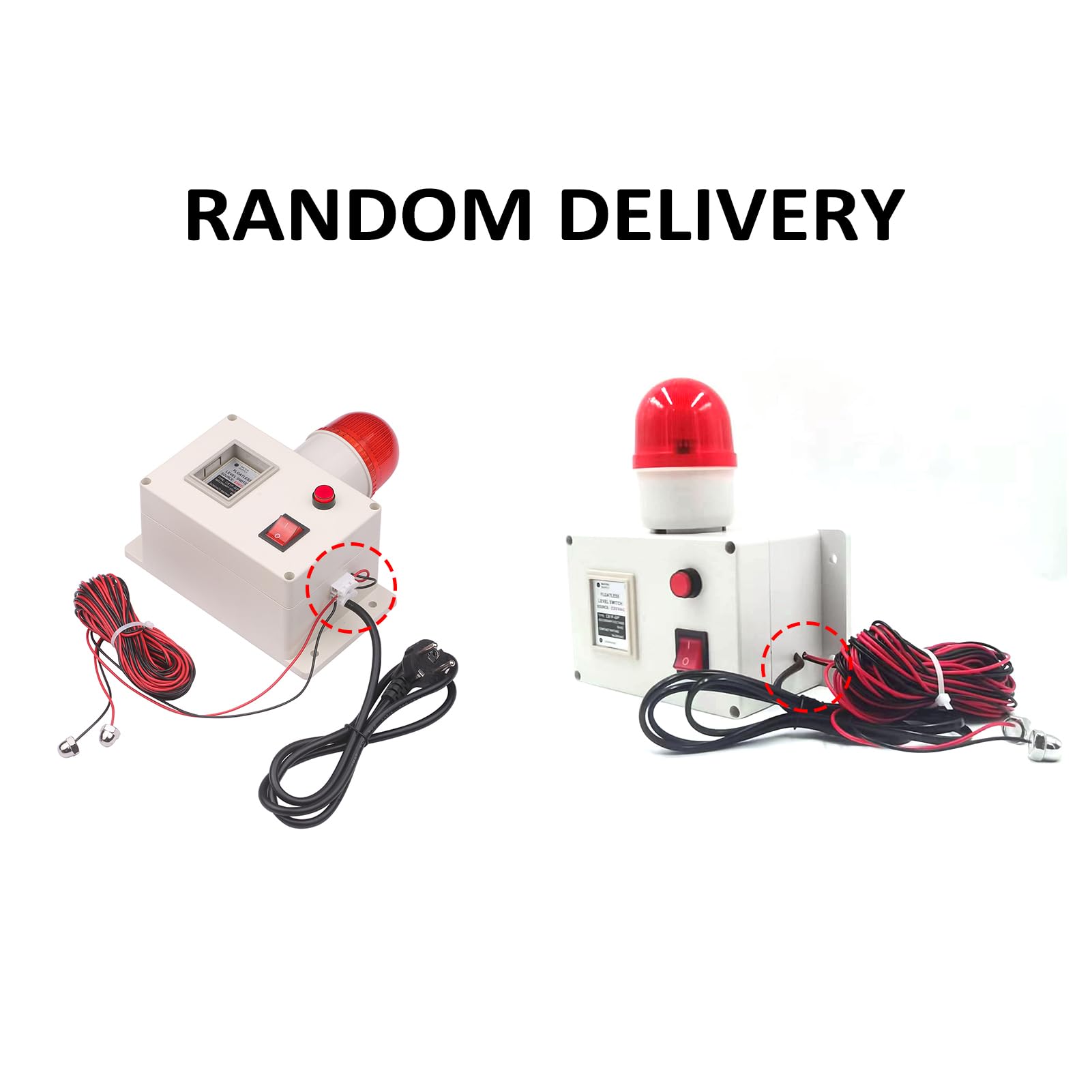 Alarma de Nivel de Agua, Sonda de Acero Inoxidable con Cable de 15 M para Detección de Líquidos, Monitoreo en Tiempo Real con Interruptor de Silencio para (Alarma Agua con
