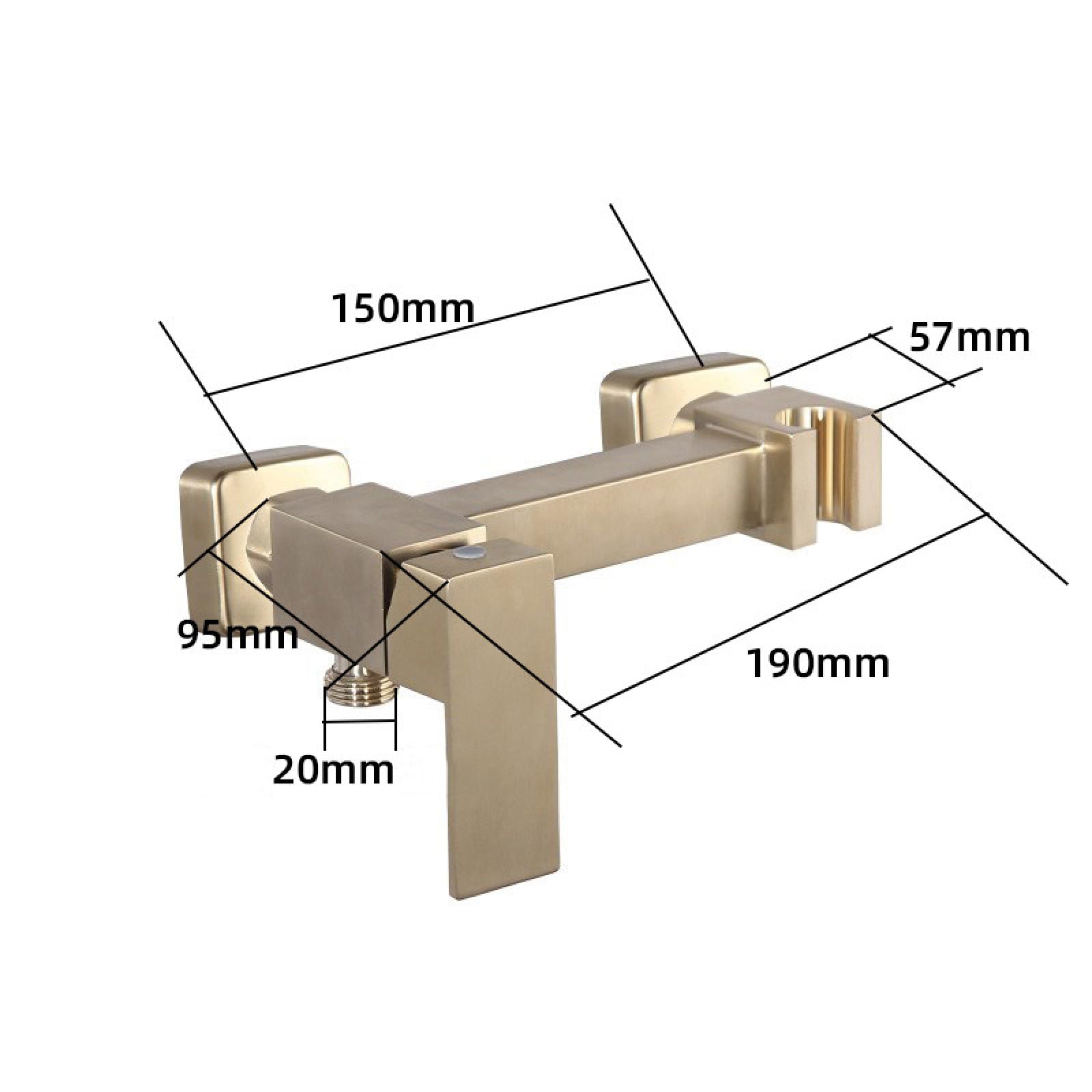 Kit Bidet para Inodoro,Ducha Higienica WC Acero Inoxidable 304 Agua Fría Y Caliente Adecuada para Limpieza De Baño/Baño De Mascotas,Cepillado