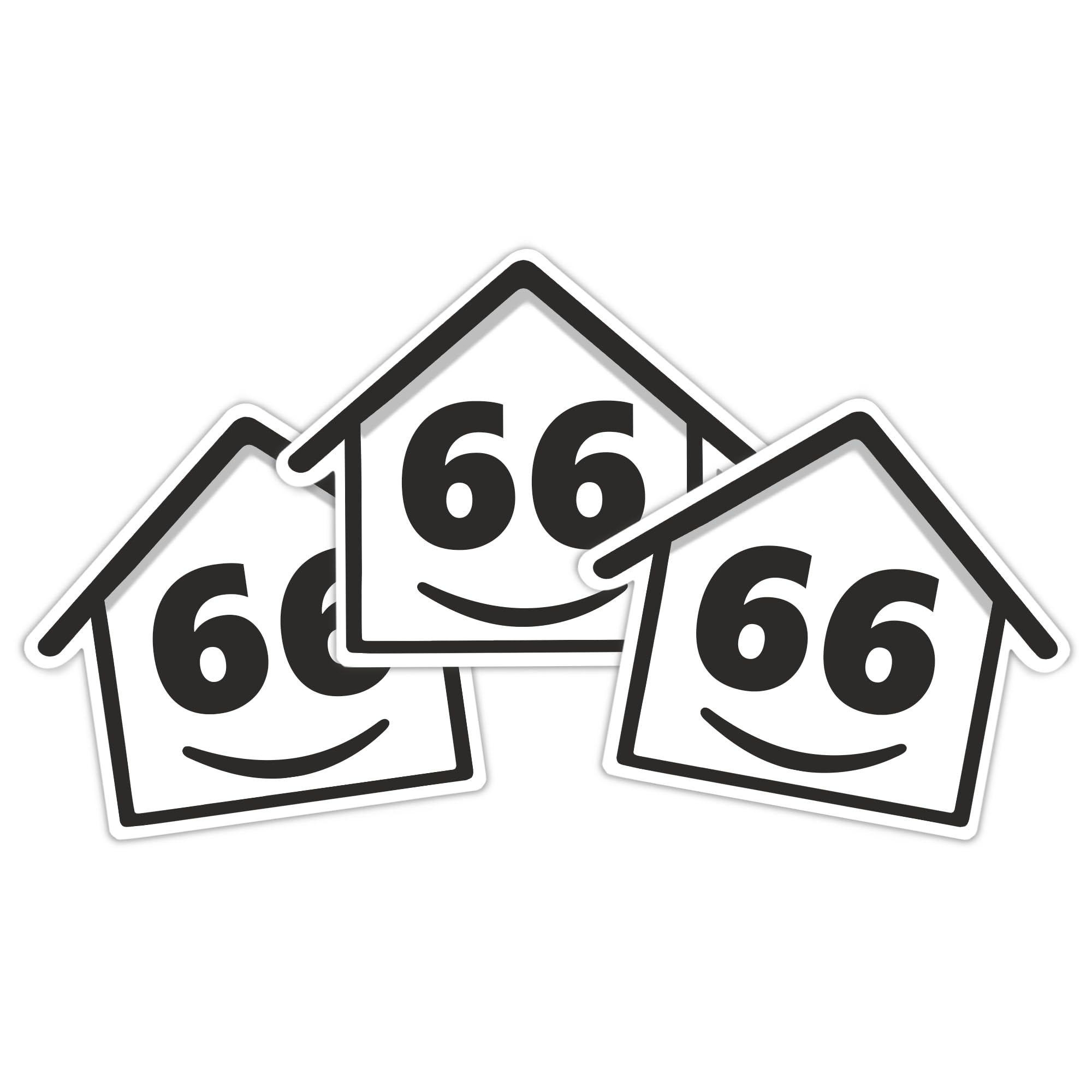 3 x Bin Numbers for Wheelie Bins, 1-99, 15cm ‘Happy House’ Design Dustbin Stickers, Easy Application Stick On Number Stickers - Weatherproof Self Adhesive Vinyl, Black (21) — view 84