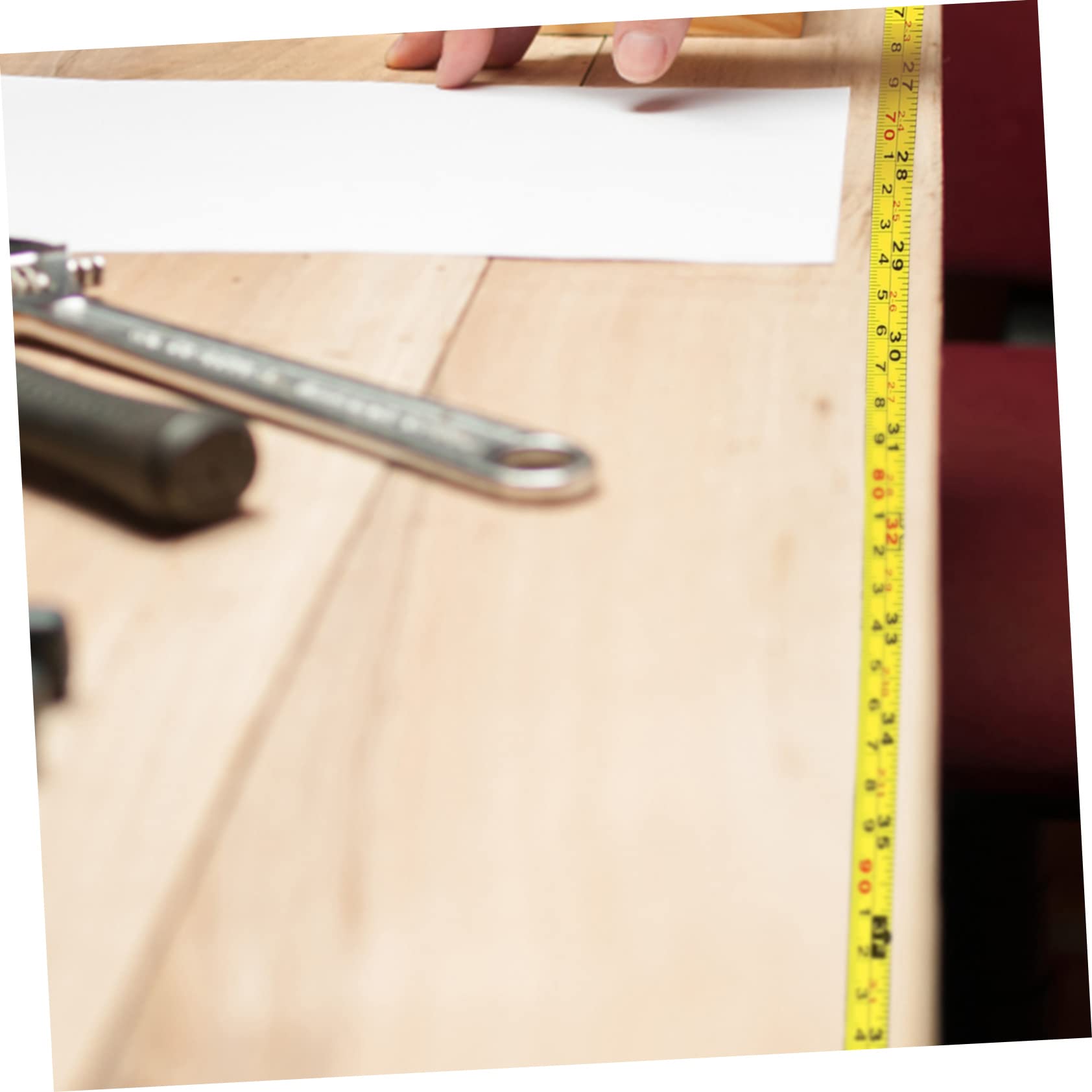 Gadpiparty 12pièces Règle Auto-adhésive Avec Échelles Impériale Et Métrique Tapis De Mesure Adhésif Pour Établis Et De Travail Installation Facile Et Précise