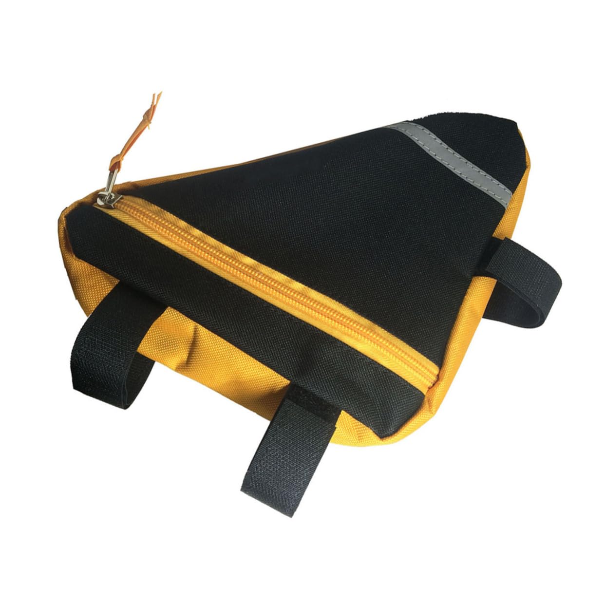 Milisten Triangle Bike Tube Bag Streamlined Design for Easy Access Road Cycling Accessories Fits Bike Frames Lightweight and Durable Orange