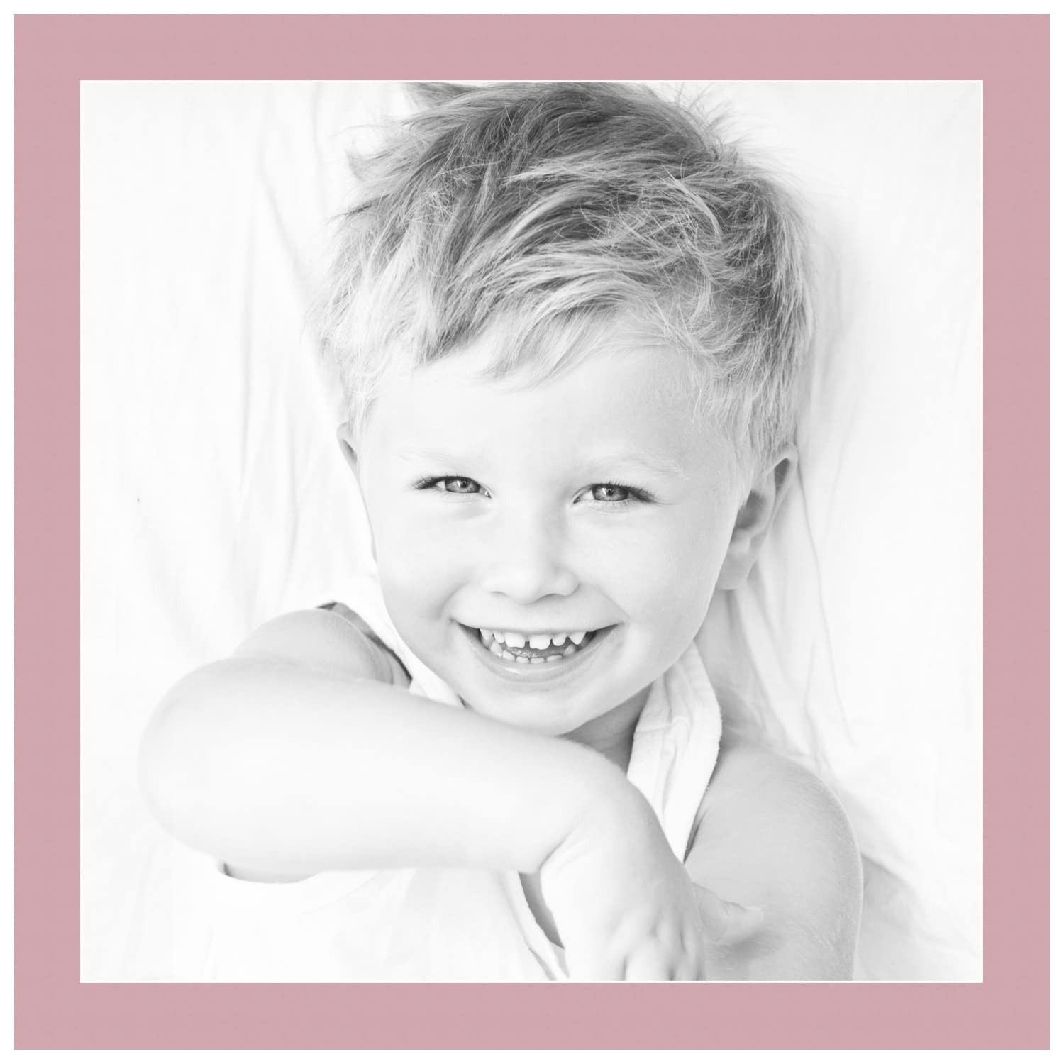 23x23 Soft Pink / Seashell Custom Mat for Picture Frame with 19x19 opening size (Mat Only, Frame NOT Included)
