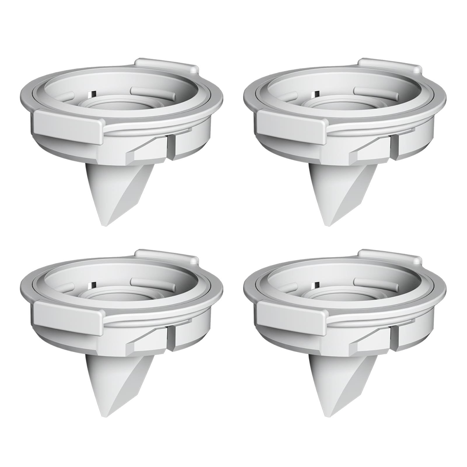 4PC Upgraded M9 Breast Pump Replacement Part, Including 4pcs Duckbill Valve for Momcozy Upgraded Mobile Flow | Upgraded M9, Breastfeeding Parts,Valve, 4PC Gray, Not Original Parts