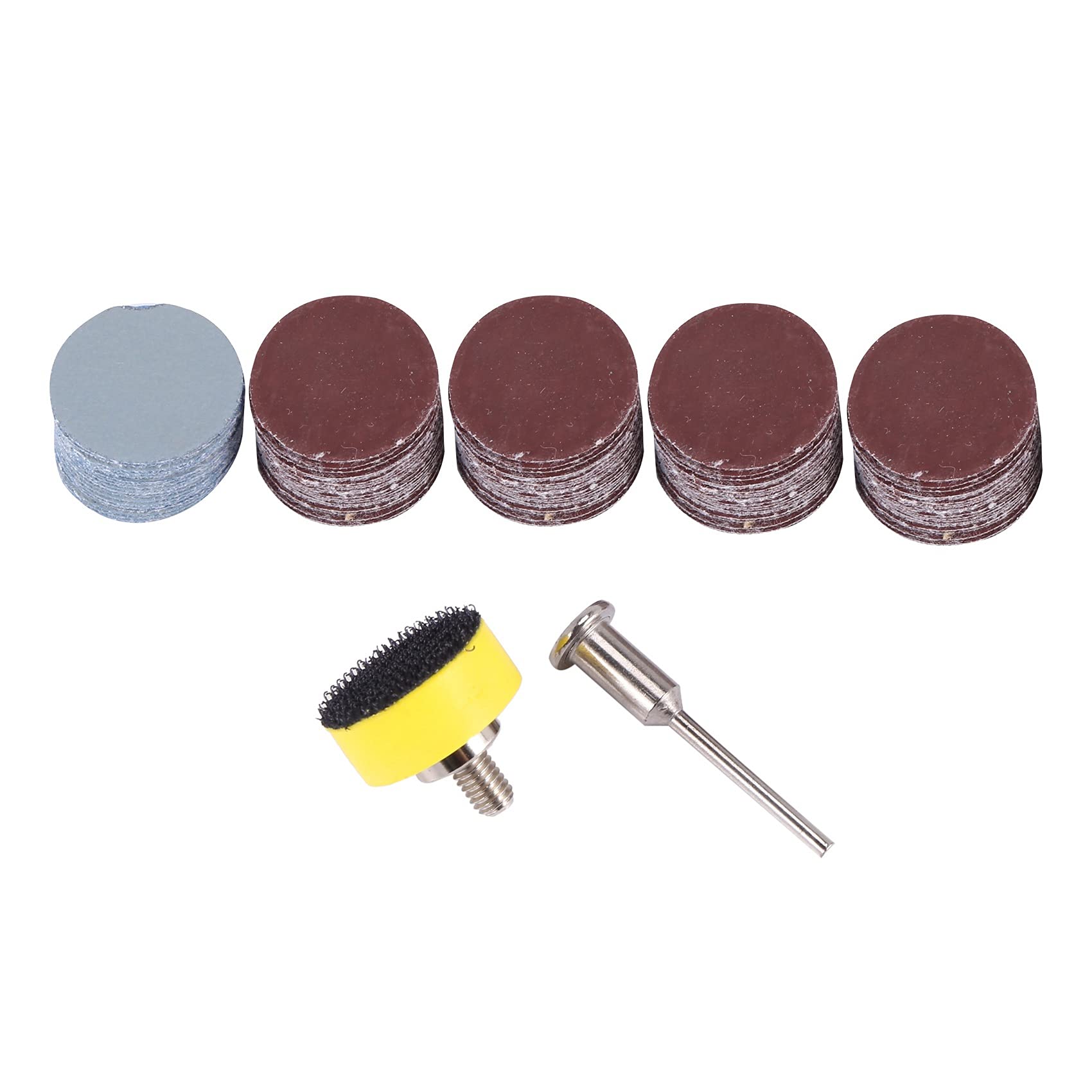 100 Disques Abrasifs 25 Mm à Velcro – Grain 100 à 3000, Papier Verre, Lot Polyvalent