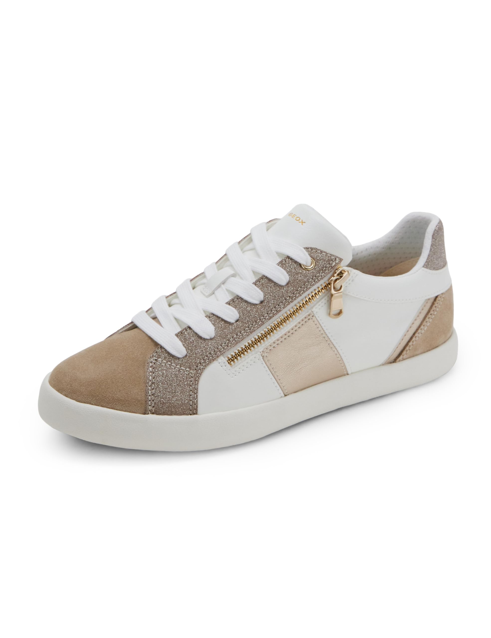 Geox Women's D BLOMIEE E Trainers, White/Cream, 37 EU