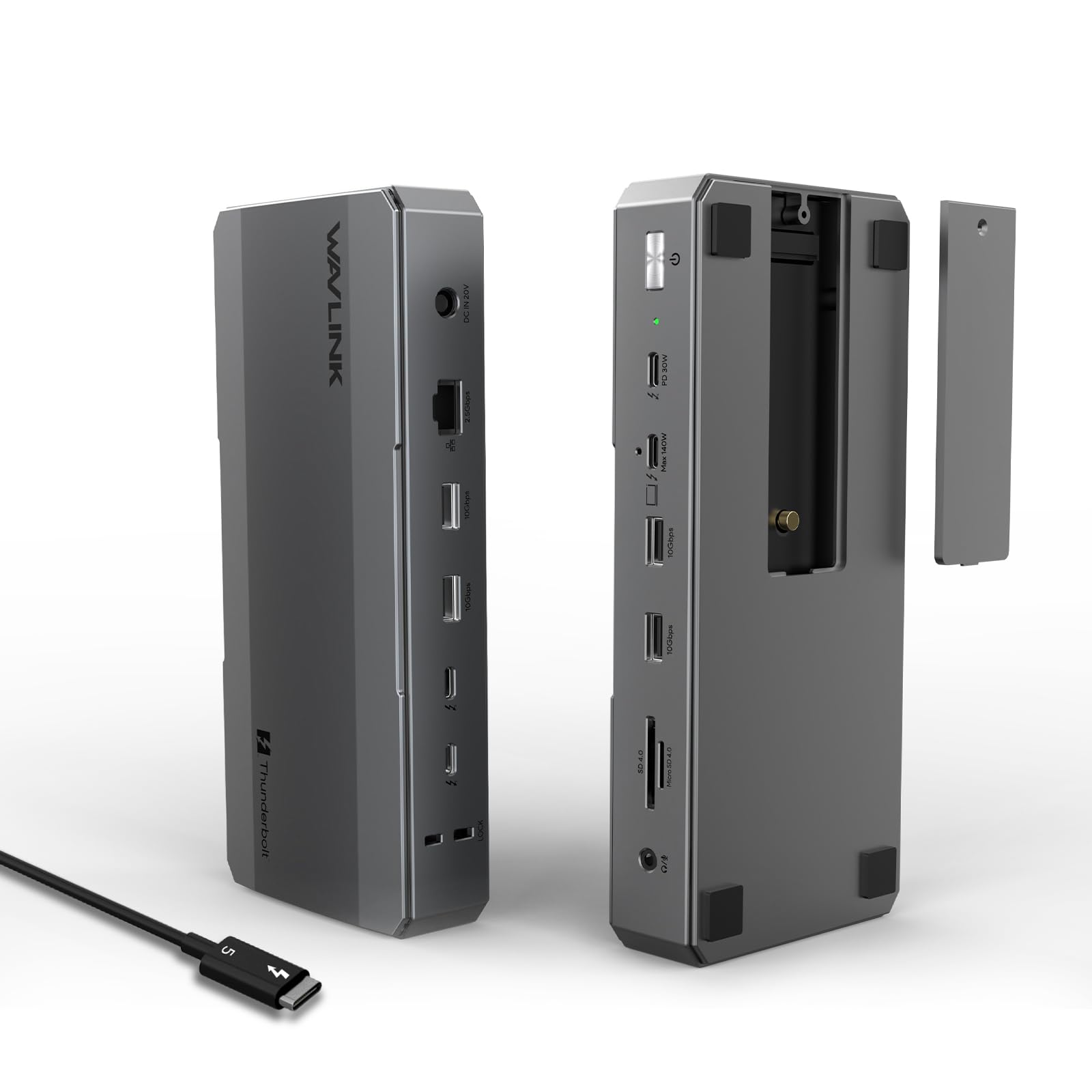 WAVLINK Intel-Certified Thunderbolt 5 Dock, 12-in-1 with M.2 NVMe Slot Up to 120Gbps, 140…